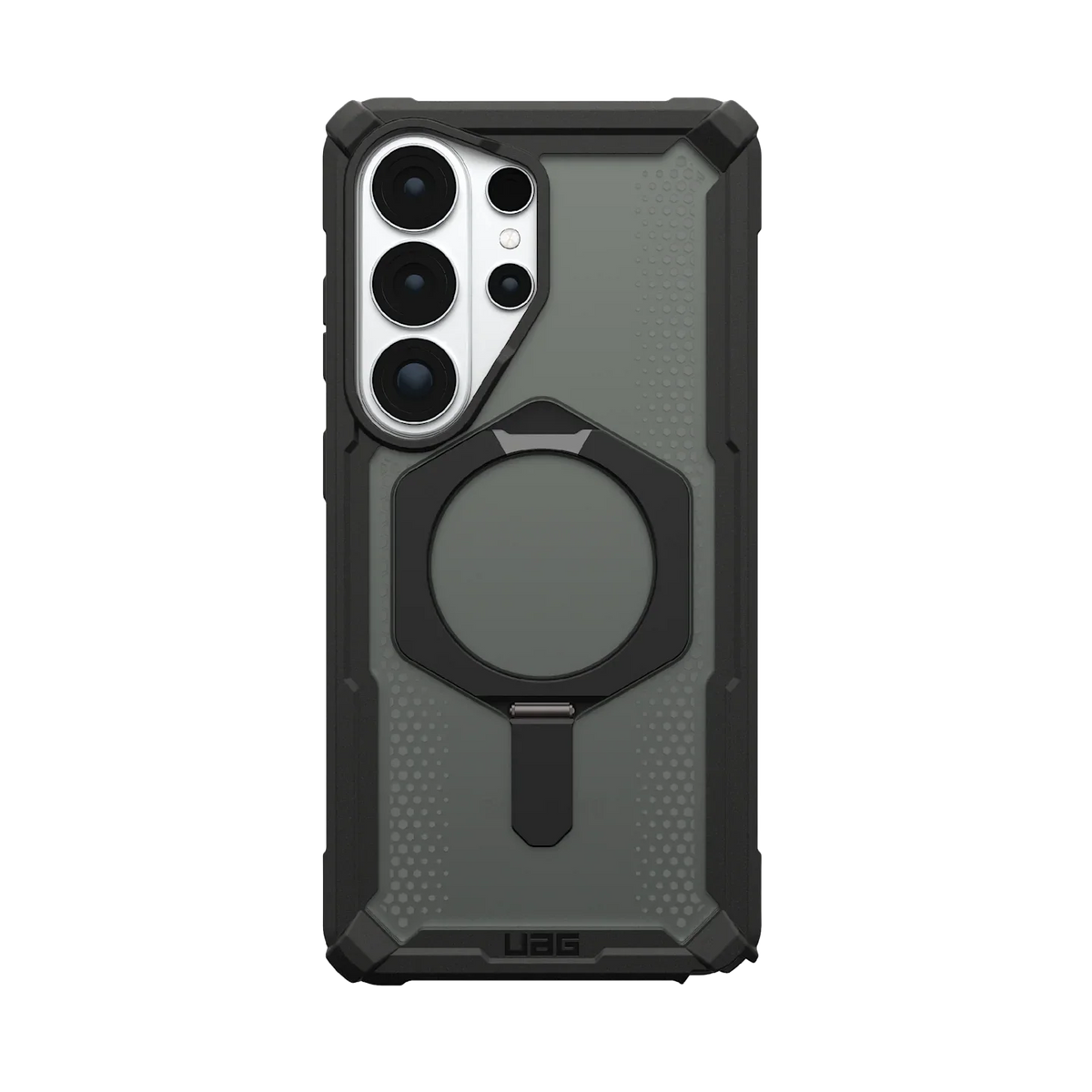 Ochronny etui UAG z uchwytem MagSafe dla smartfona, idealne do Home Office i biura