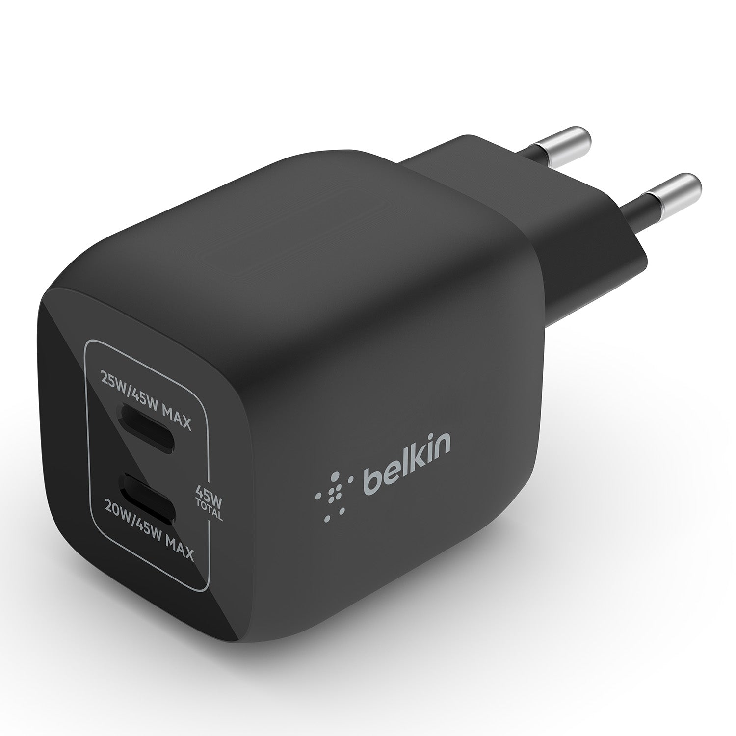 Belkin - BoostCharge Pro Dual USB-C GaN Wall Charger with PPS 45W