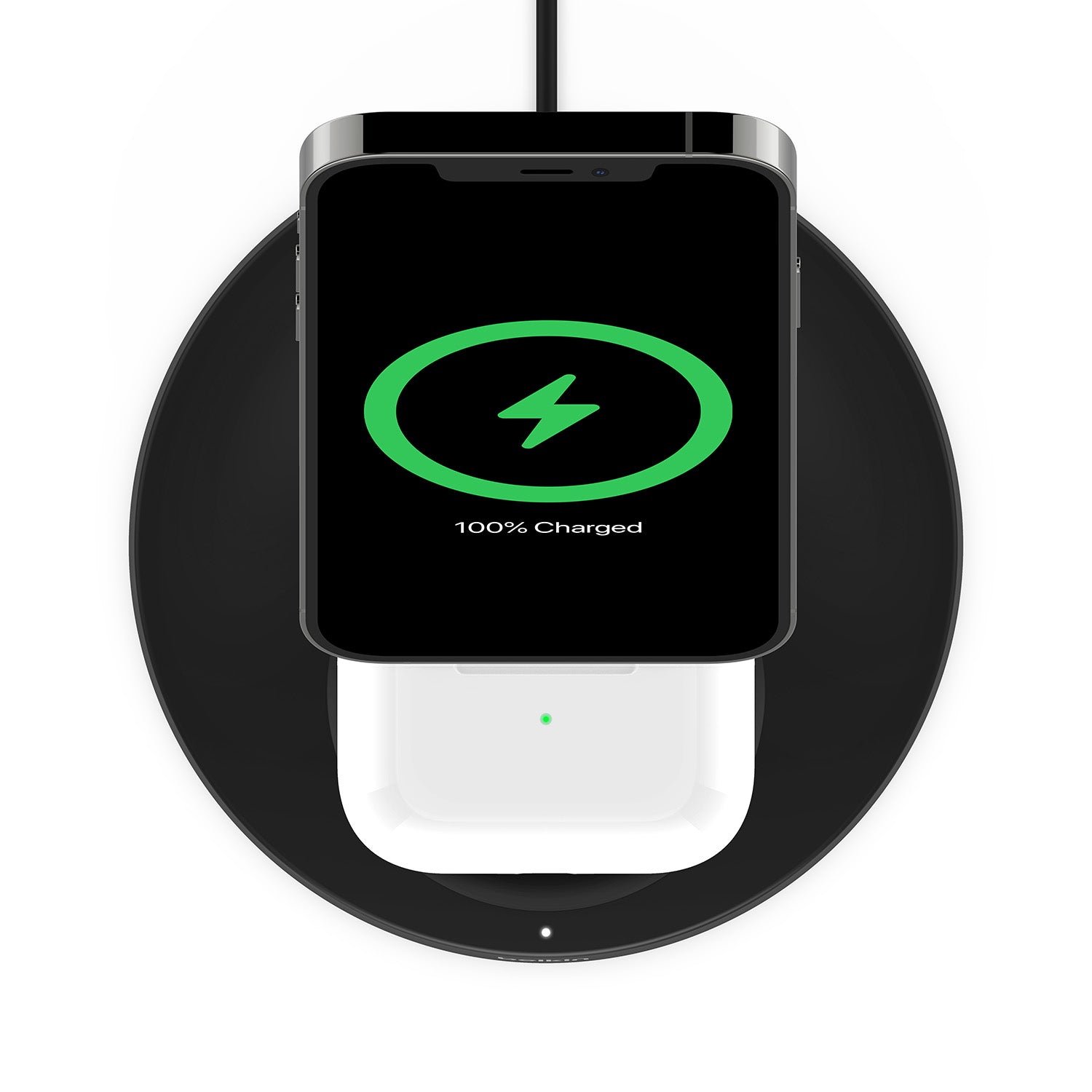 Belkin - BoostCharge Pro 2-in-1 Wireless Charger Stand with Official MagSafe Charging 15W