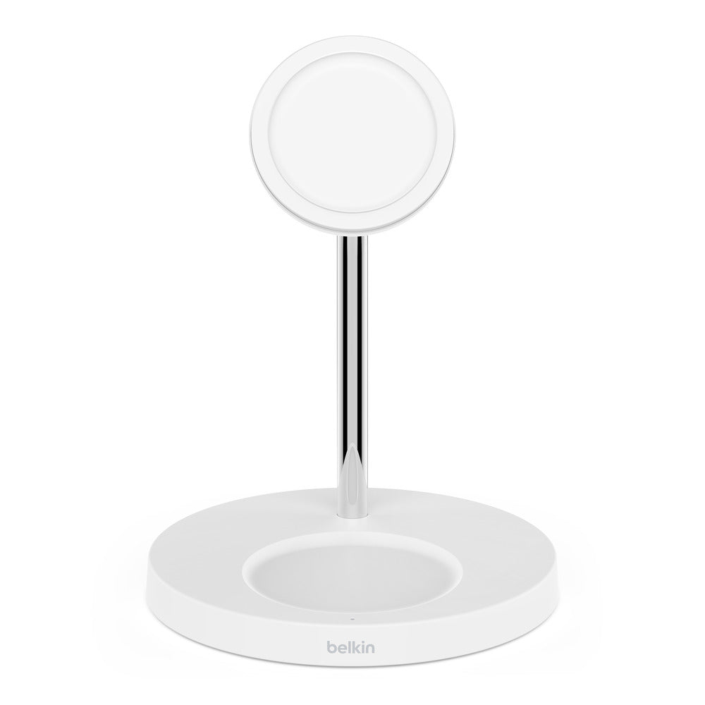 Belkin - BoostCharge Pro 2-in-1 Wireless Charger Stand with Official MagSafe Charging 15W
