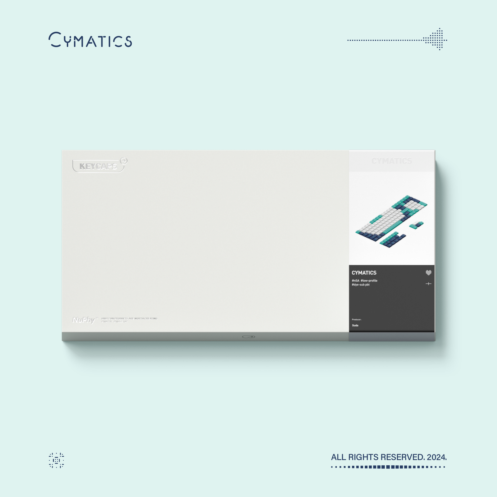 NuPhy - Cymatics nSA Profile Dye-sub PBT Keycaps