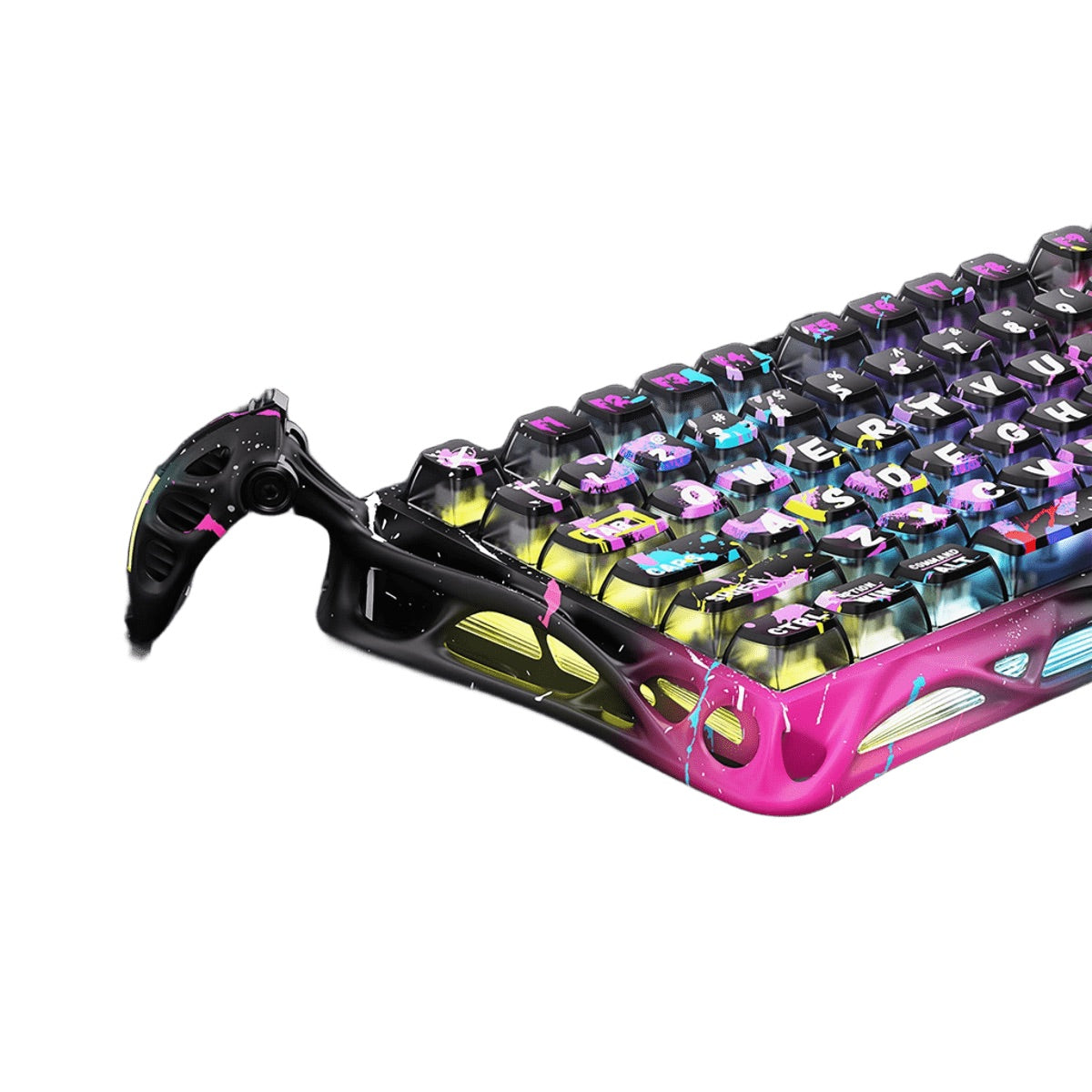 GravaStar - Mercury V75 Pro Neon Graffiti - Wired Magnetic Keyboard