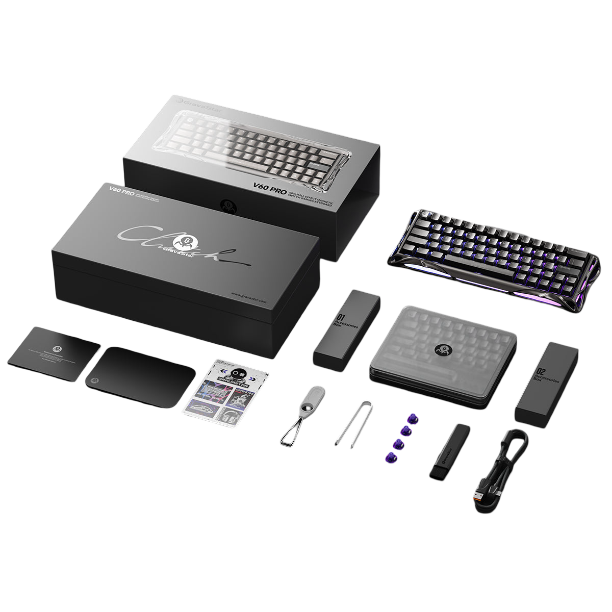 GravaStar - Mercury V60 Pro Deluxe Edition Magnetic Keyboard