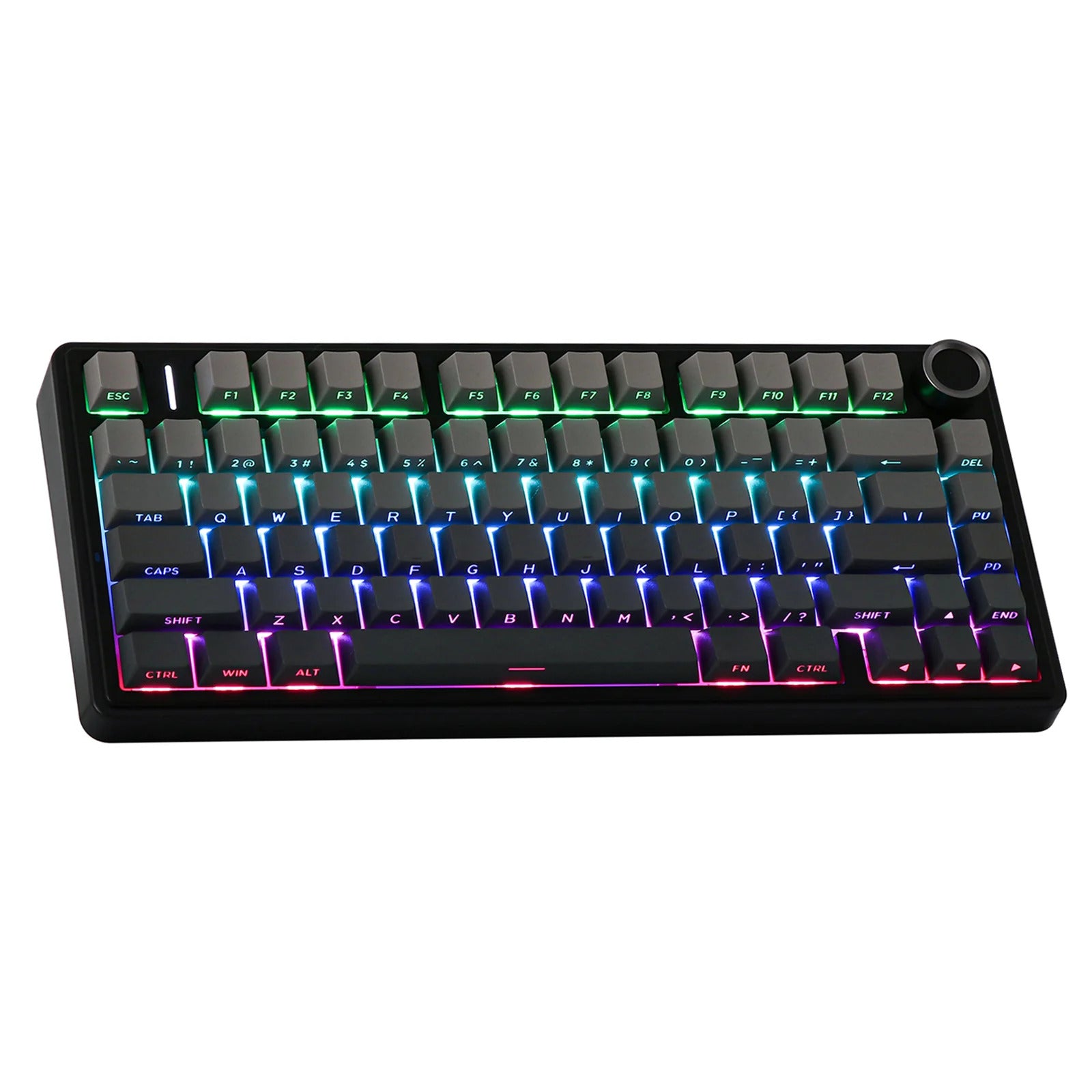AULA - F75 - Gasket-Mounted Triple Modes Wireless Mechanical Keyboard - Gradient Grey Side-Engraved