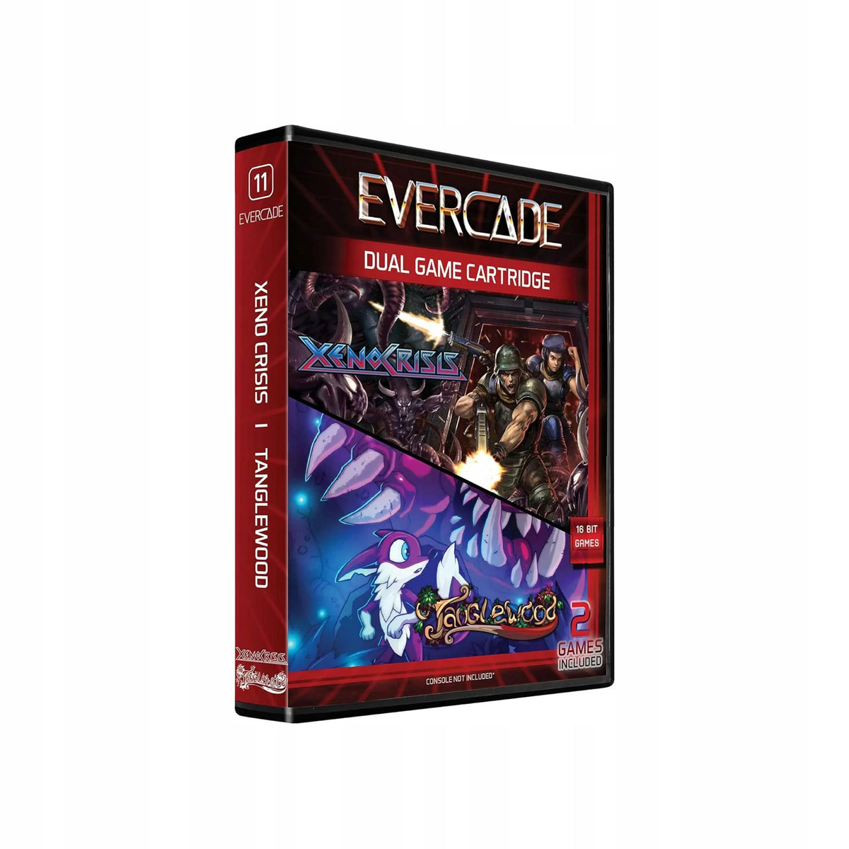 Evercade Dual Game Cartridge z Xeno Crisis i Tanglewood, 16-bitowe gry w jednym pakiecie
