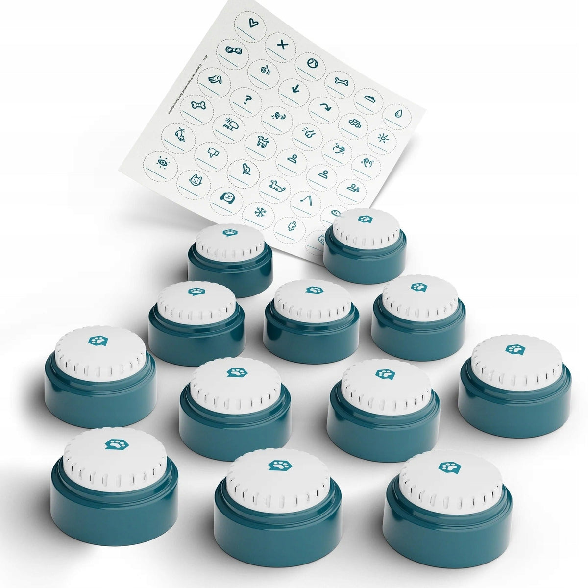 FluentPet - Speak Up Buttons - Set of 12 Communication Buttons