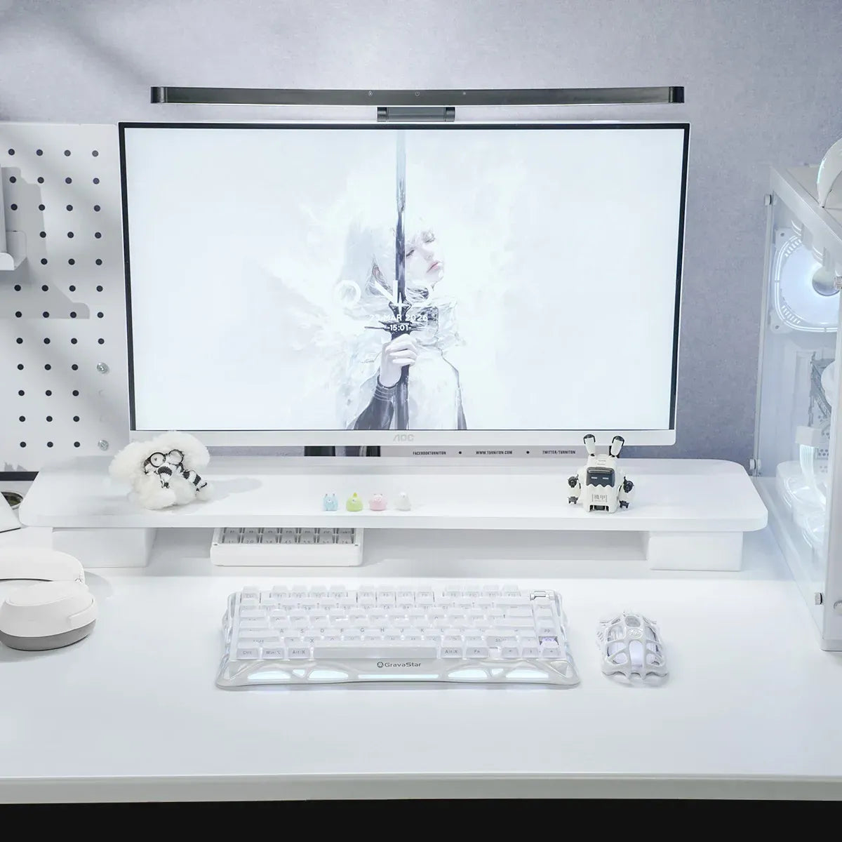GravaStar - Mercury K1 Opaline White - Wireless Mechanical Keyboard Special Edition