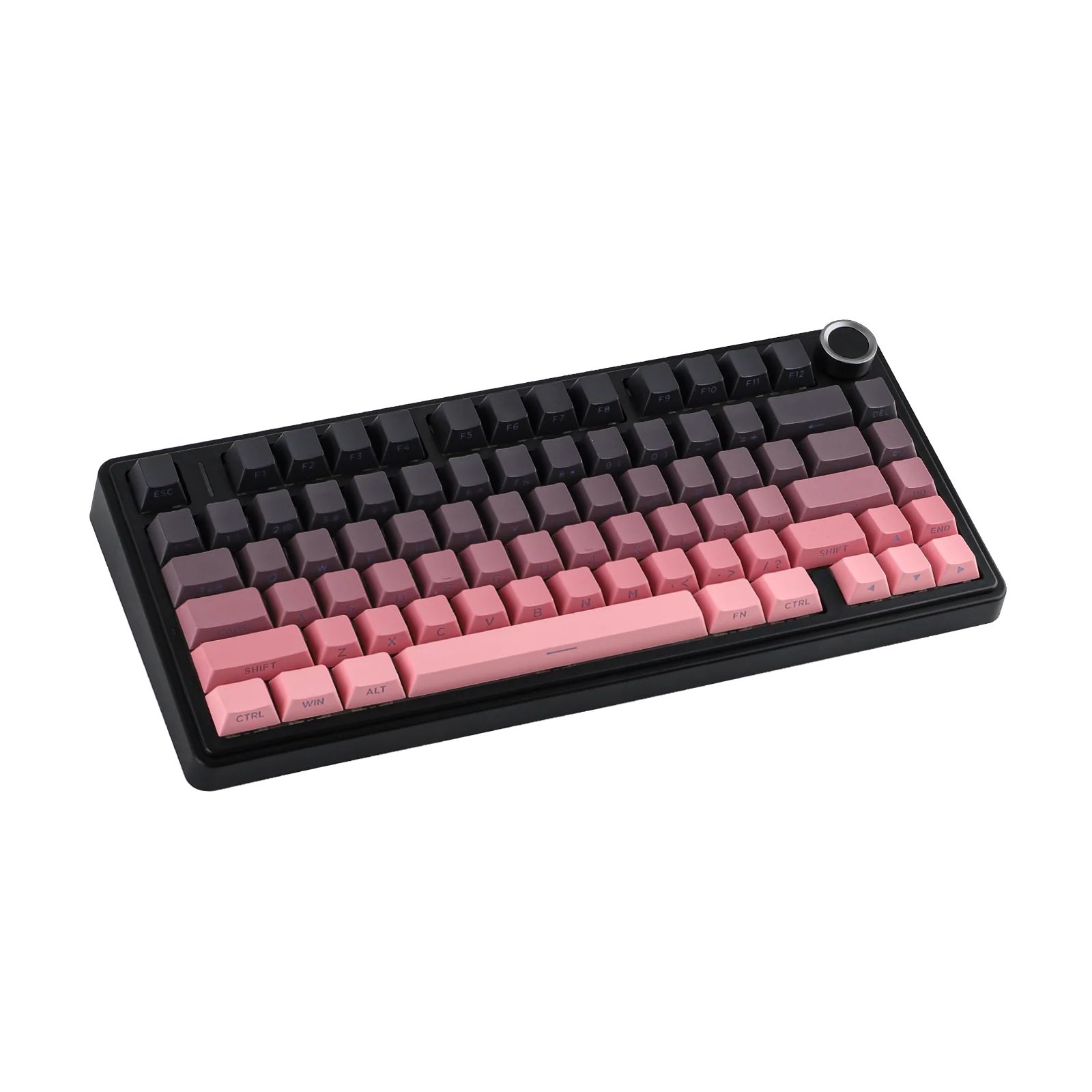AULA - F75 - Gasket-Mounted Triple Modes Wireless Mechanical Keyboard - Gradient Pink (Black) Side-Engraved