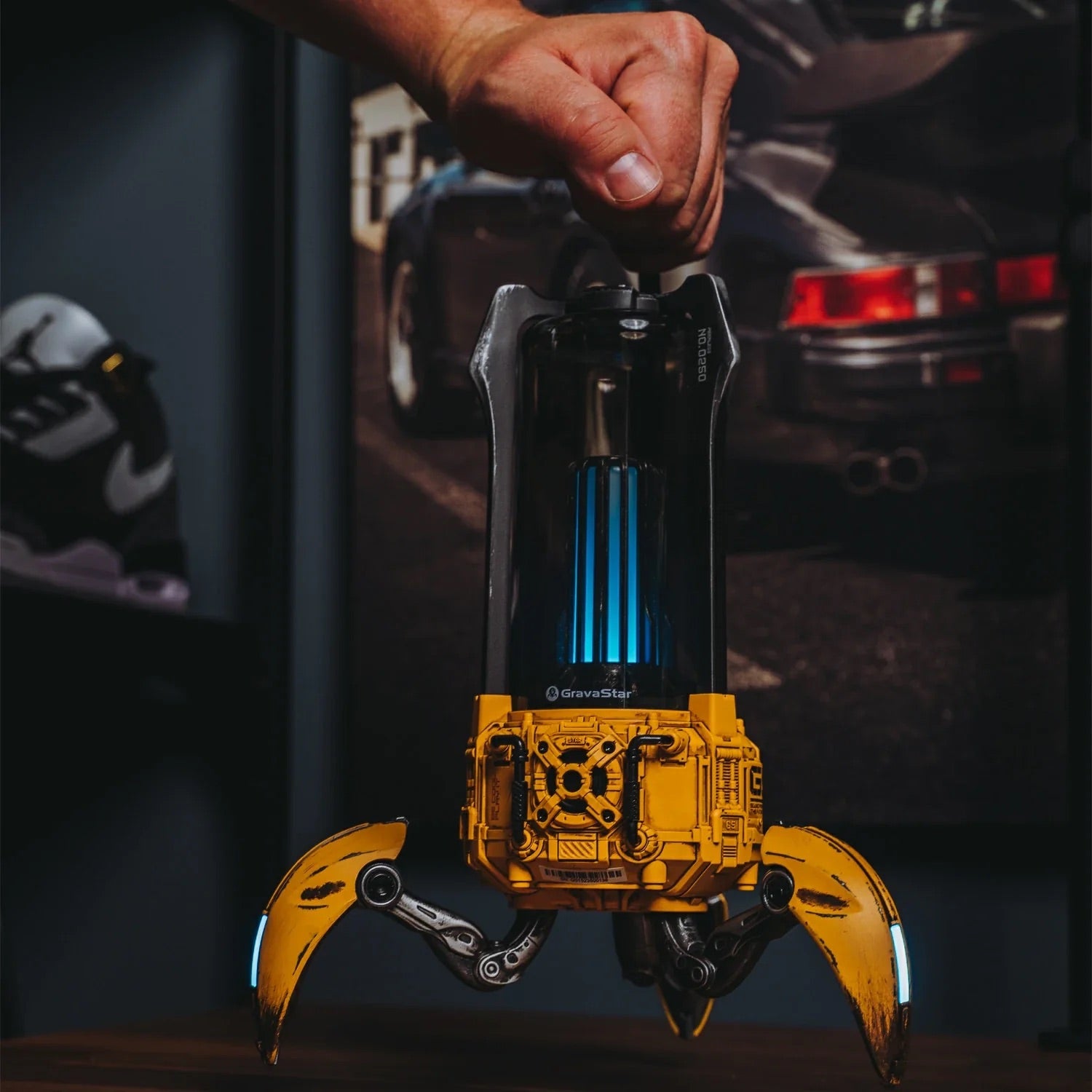 GravaStar - Supernova War Damaged Yellow - Wireless Bluetooth Speaker