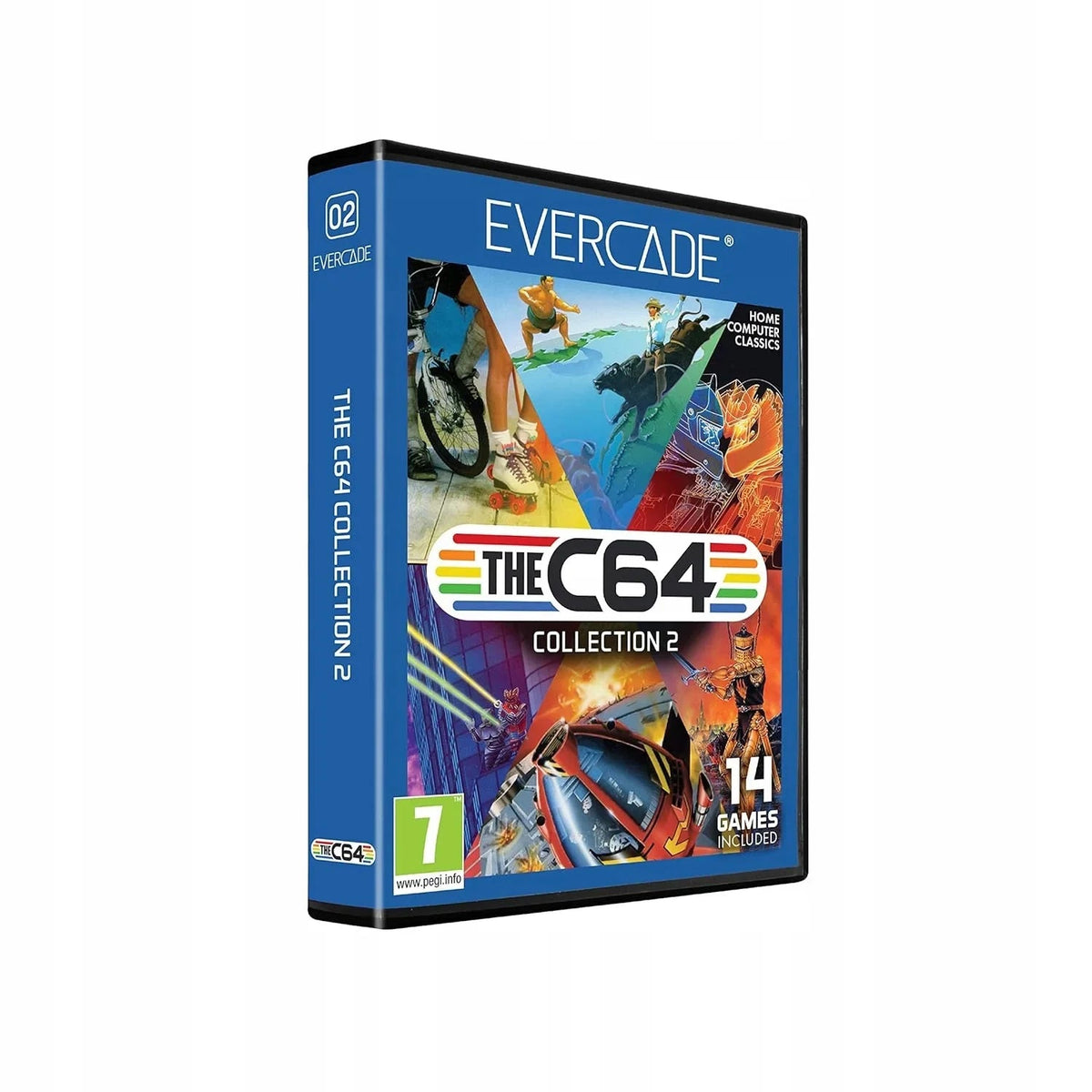 Pudełko gier Evercade The C64 Collection 2 z 14 klasycznymi grami komputerowymi