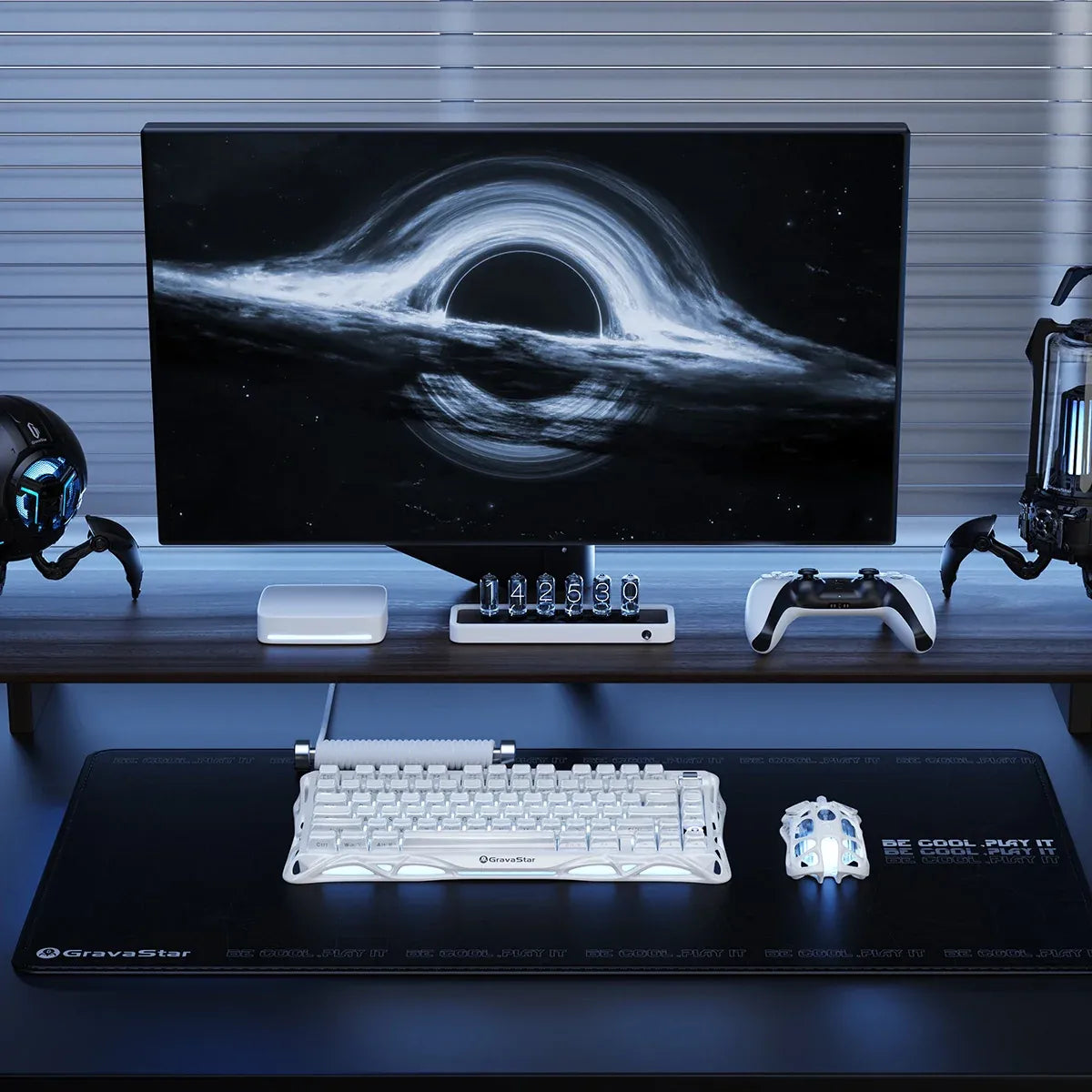 GravaStar - Mercury K1 Opaline White - Wireless Mechanical Keyboard Special Edition