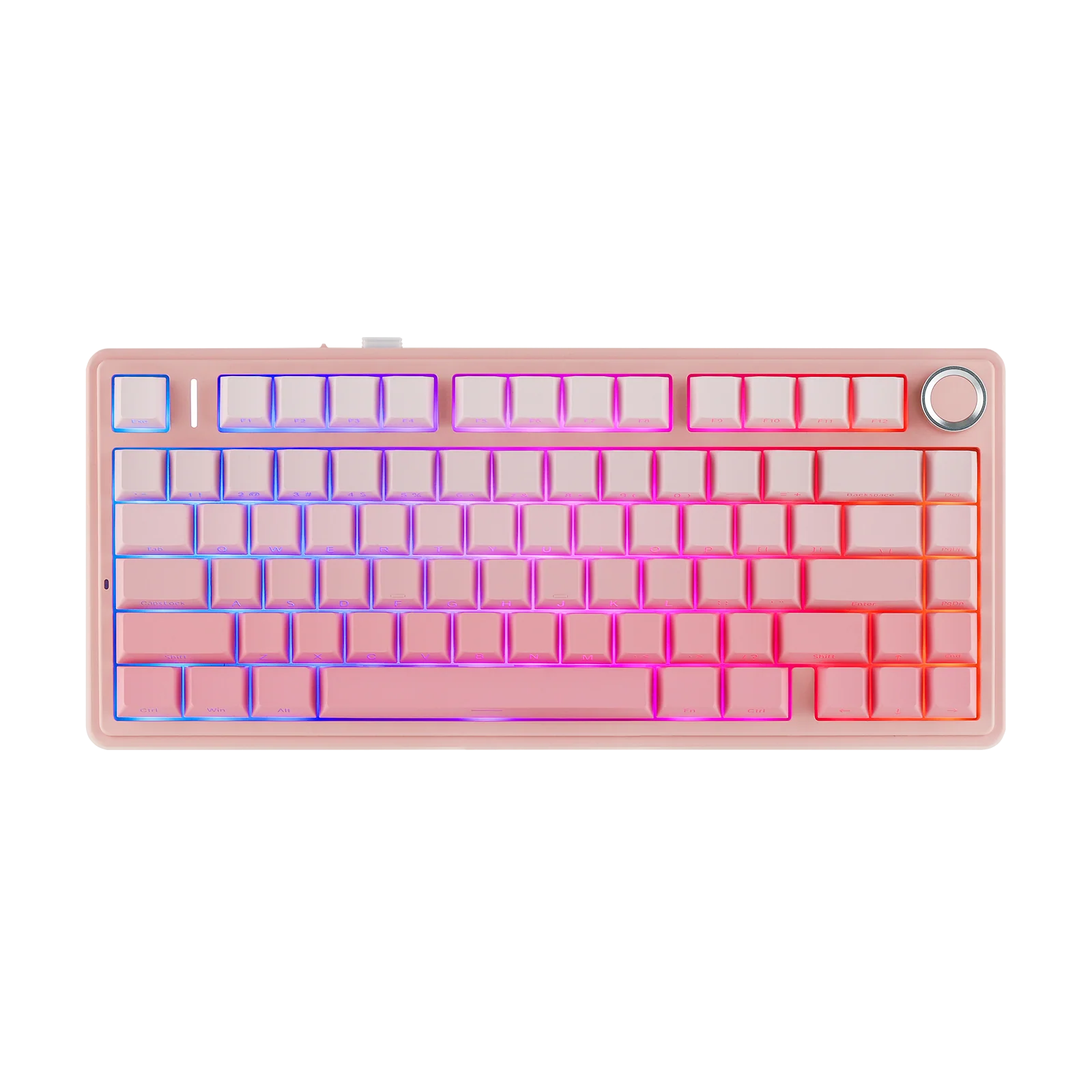 AULA - F75 - Gasket-Mounted Triple Modes Wireless Mechanical Keyboard - Gradient Pink Side-Engraved