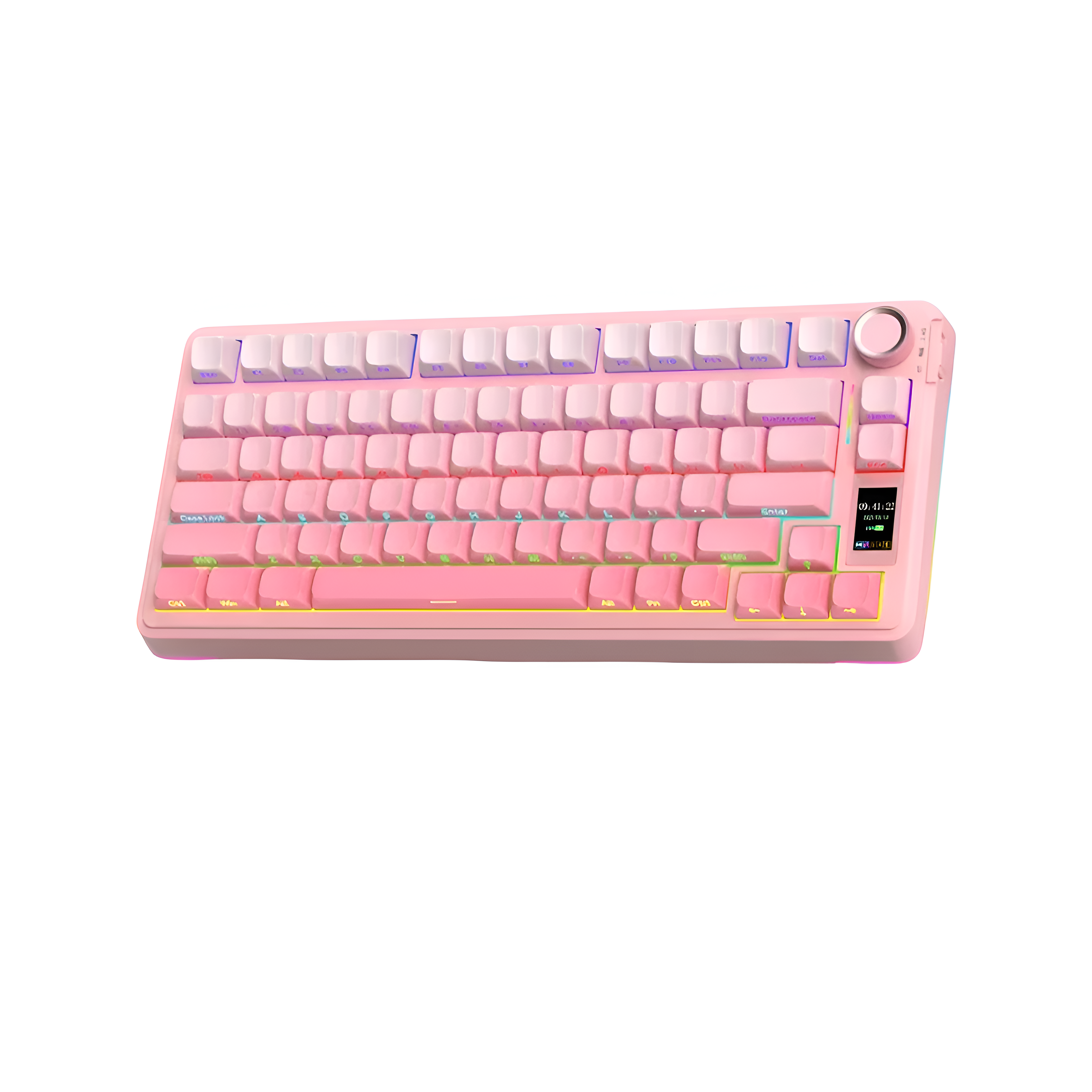 AULA - S75 Pro Wireless Mechanical Gaming Keyboard Gradient Pink