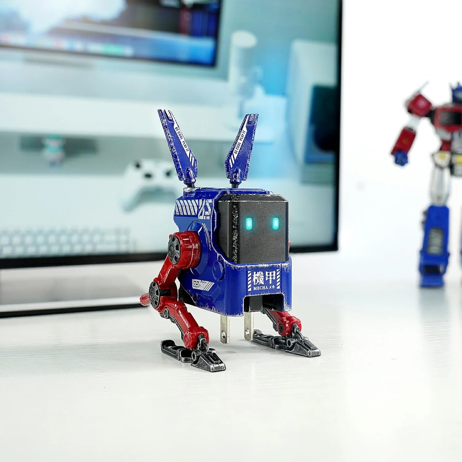 GravaStar - Alpha65 GaN 65W War Damaged Blaze Blue Wall Charger