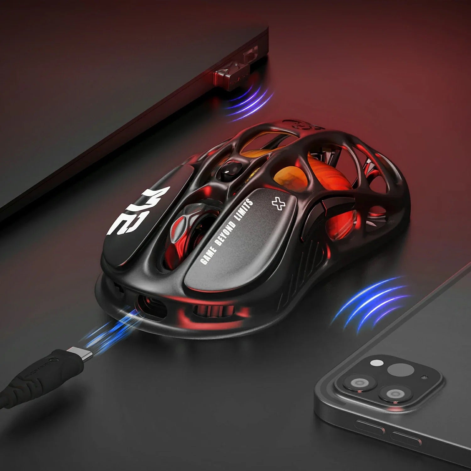GravaStar - Mercury M2 Stealth Black - Wireless Gaming Mouse