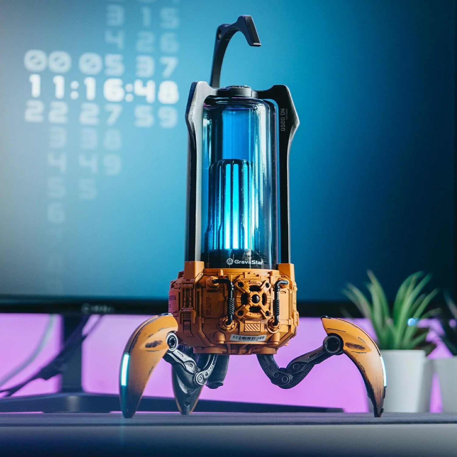 GravaStar - Supernova War Damaged Yellow - Wireless Bluetooth Speaker