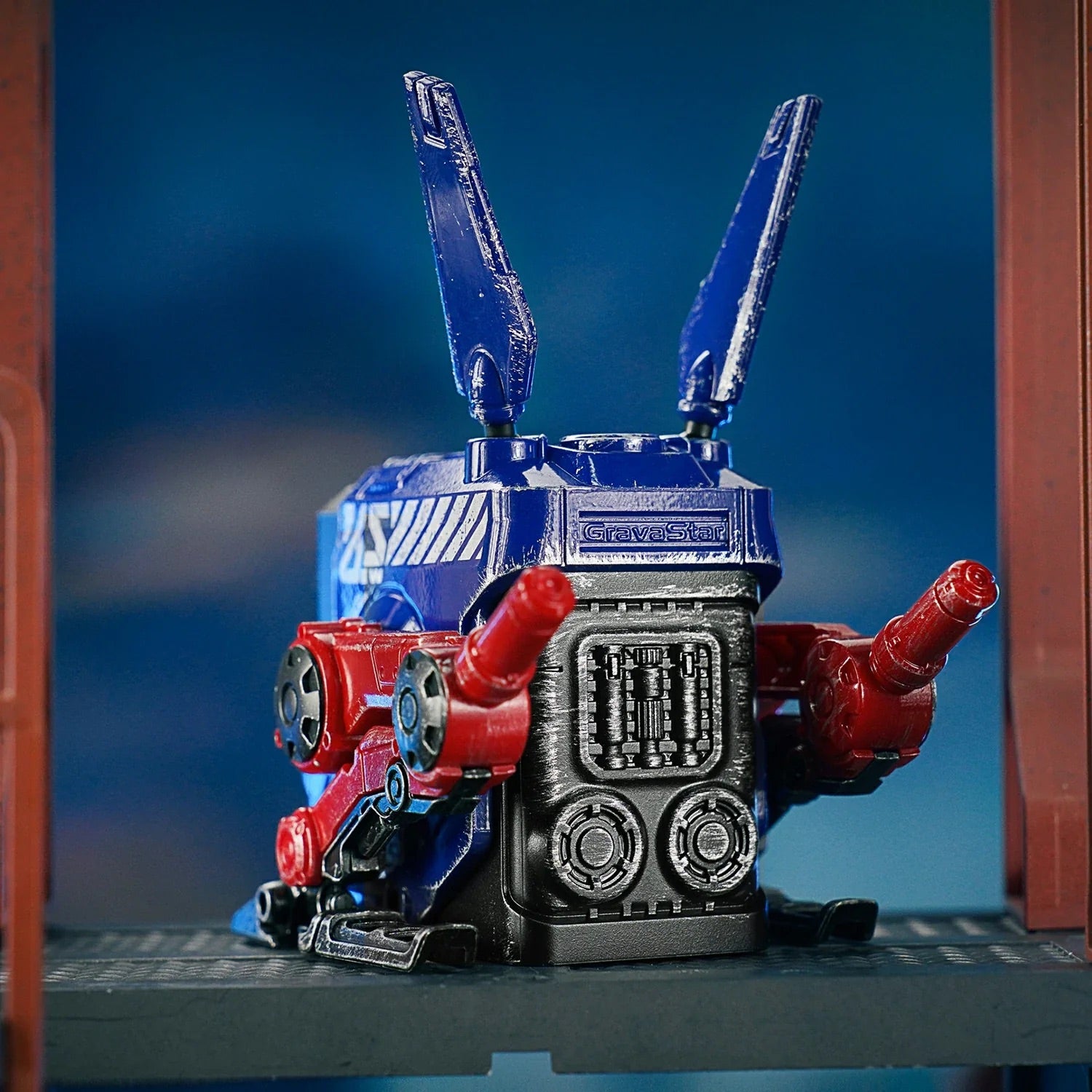 GravaStar - Alpha65 GaN 65W War Damaged Blaze Blue Wall Charger