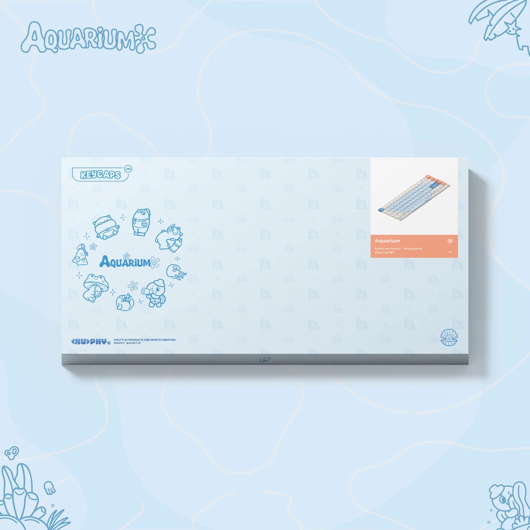 NuPhy x Riel - Aquarium nSA Profile Dye-Sub PBT Keycaps