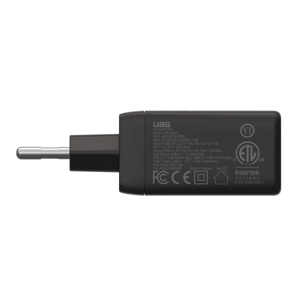 Ładowarka USB-C 65W z wieloma portami do biurka home office, idealna dla laptopa i urządzeń