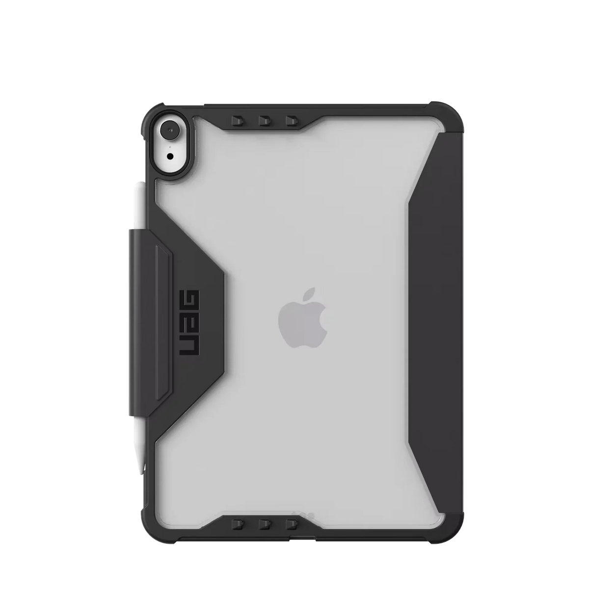 Czarny etui UAG na iPad z przyciskiem do stylusa, idealne dla Home Office i biura