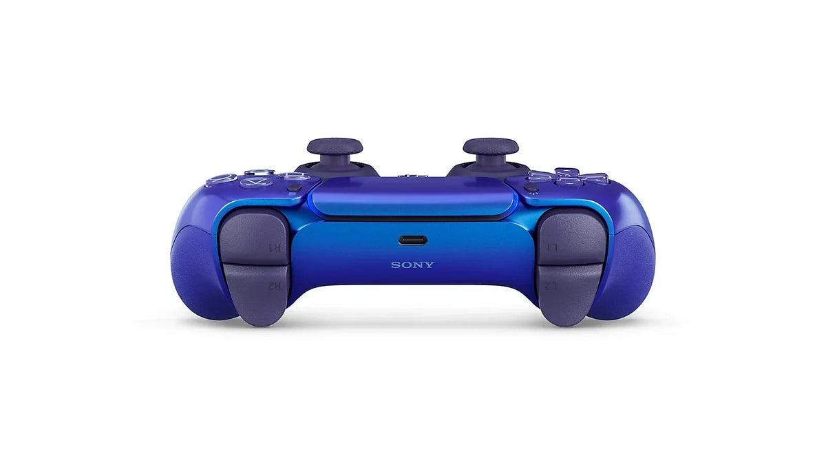 Fioletowy kontroler PlayStation 5 DualSense z logo Sony, idealny do gier i rozrywki