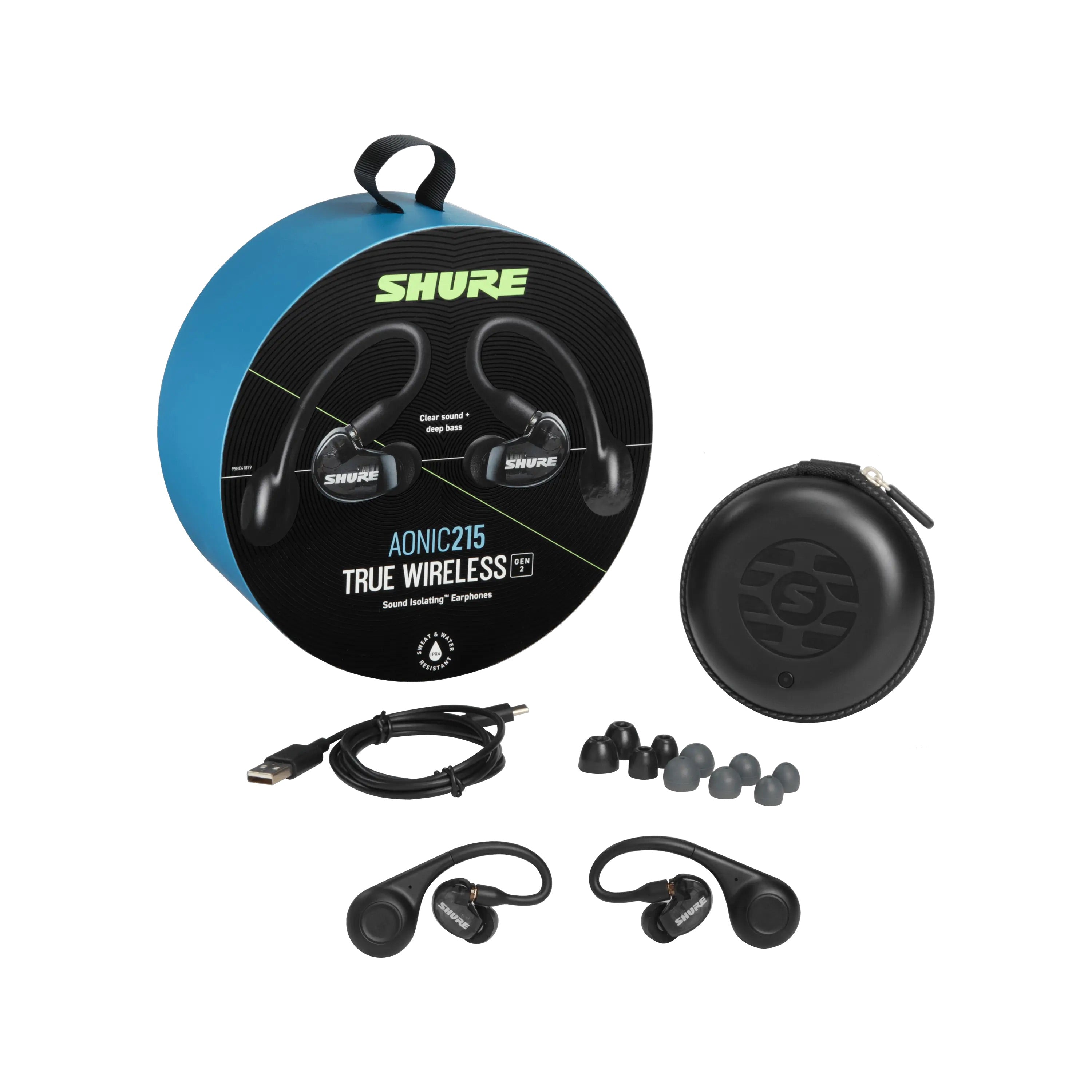 Shure - AONIC 215 Gen 2 True Wireless Sound Isolating Earphones