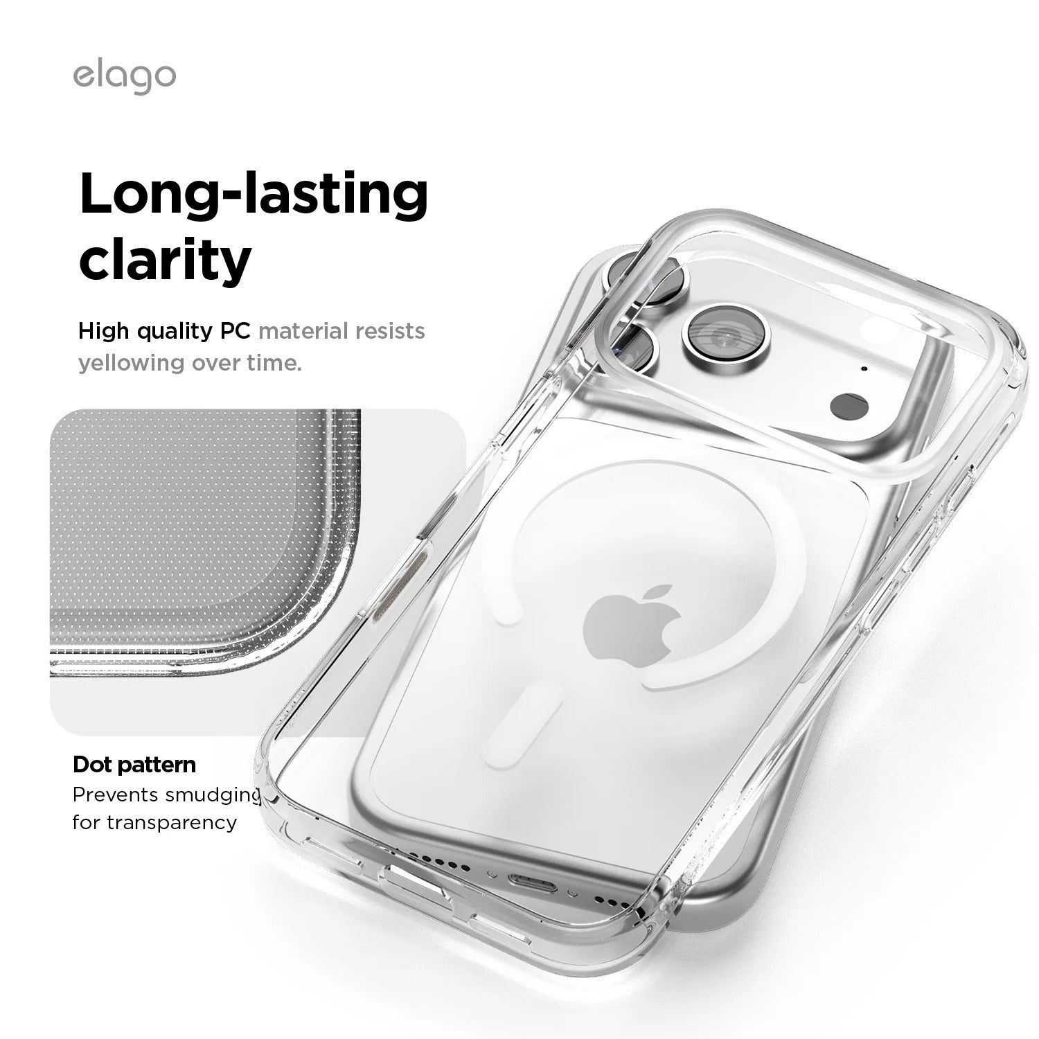 Elago - Cassette Tape 2 Monthly MagSafe Clear Case for iPhone 17 / Pro / Pro Max / Air
