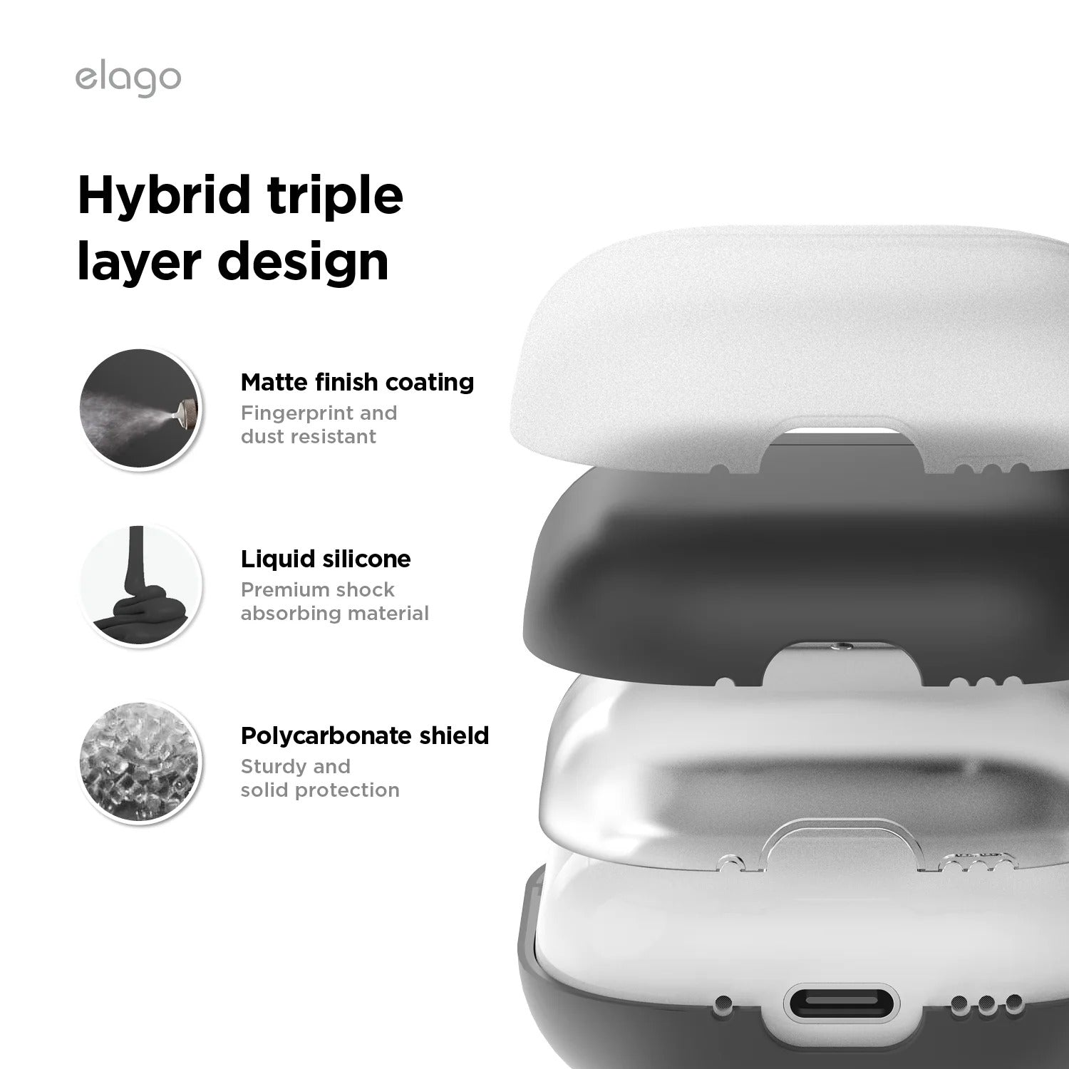 Elago - Liquid Hybrid Hang Case for AirPods 4