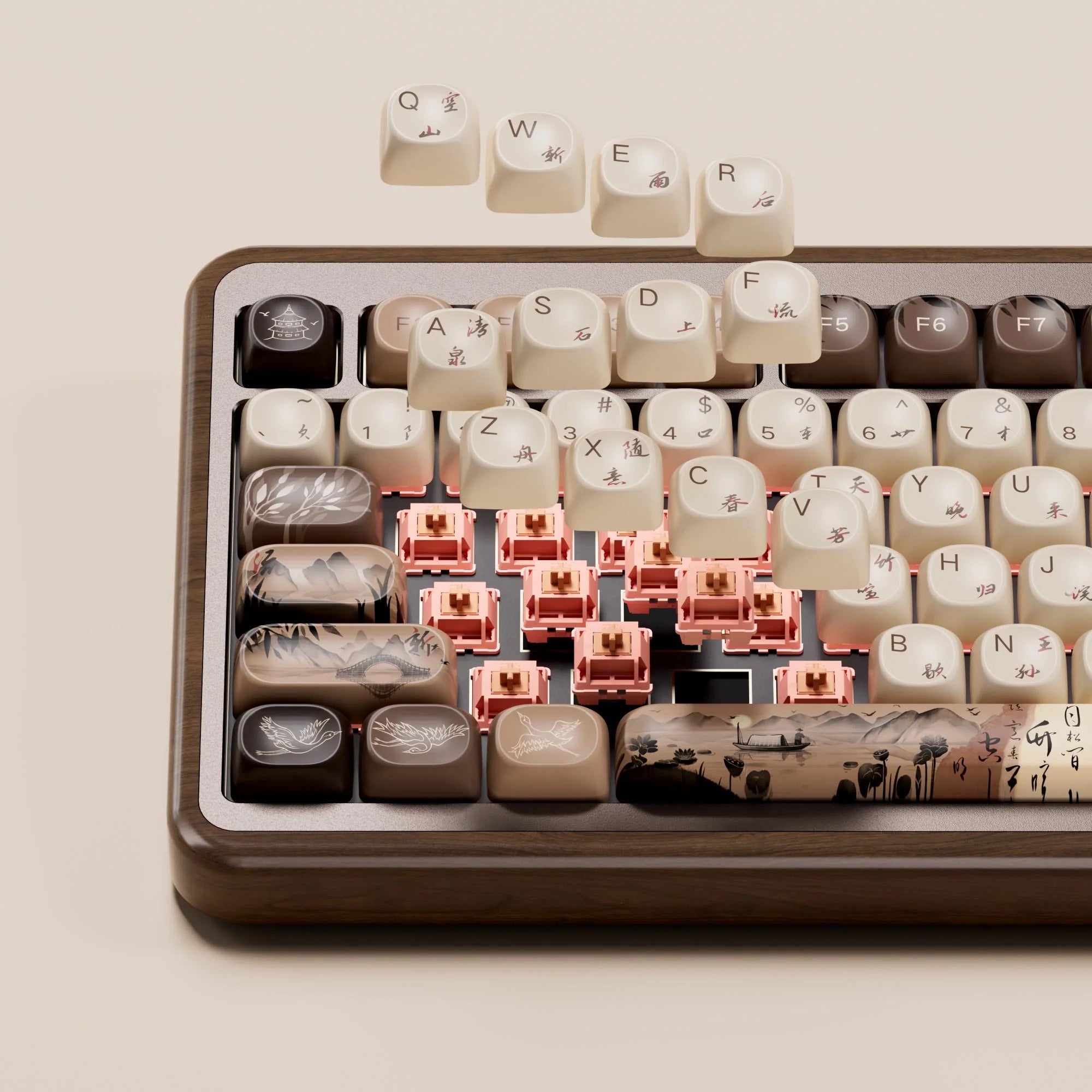 Akko - MU02 Mountain Seclusion Wooden Mechanical Keyboard