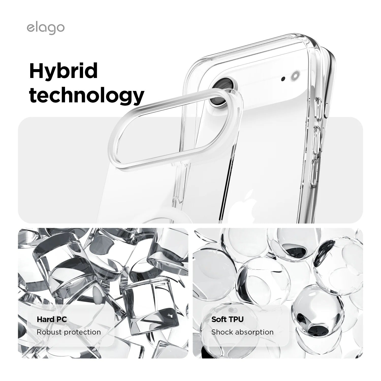 Elago - Betacam Monthly MagSafe Hybrid Clear Case for iPhone 17 / Pro / Pro Max / Air