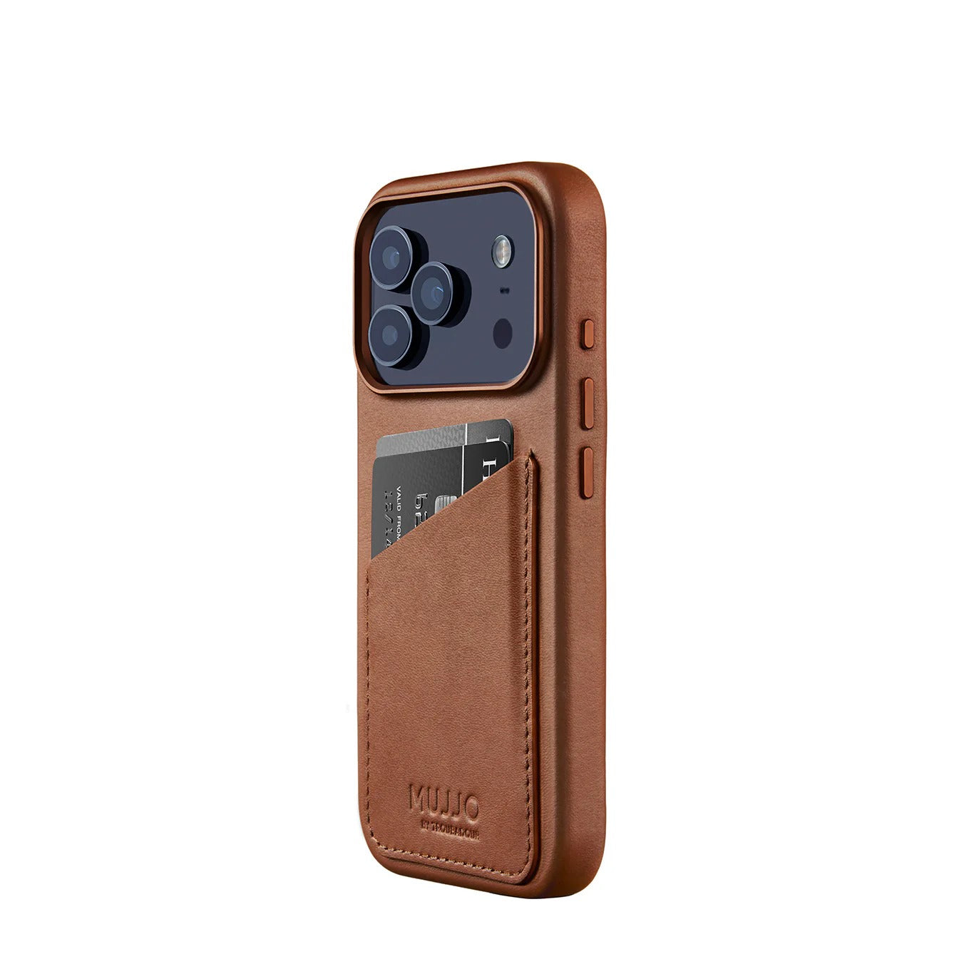 Mujjo - Wallet Leather Case for iPhone 17 Pro / Pro Max