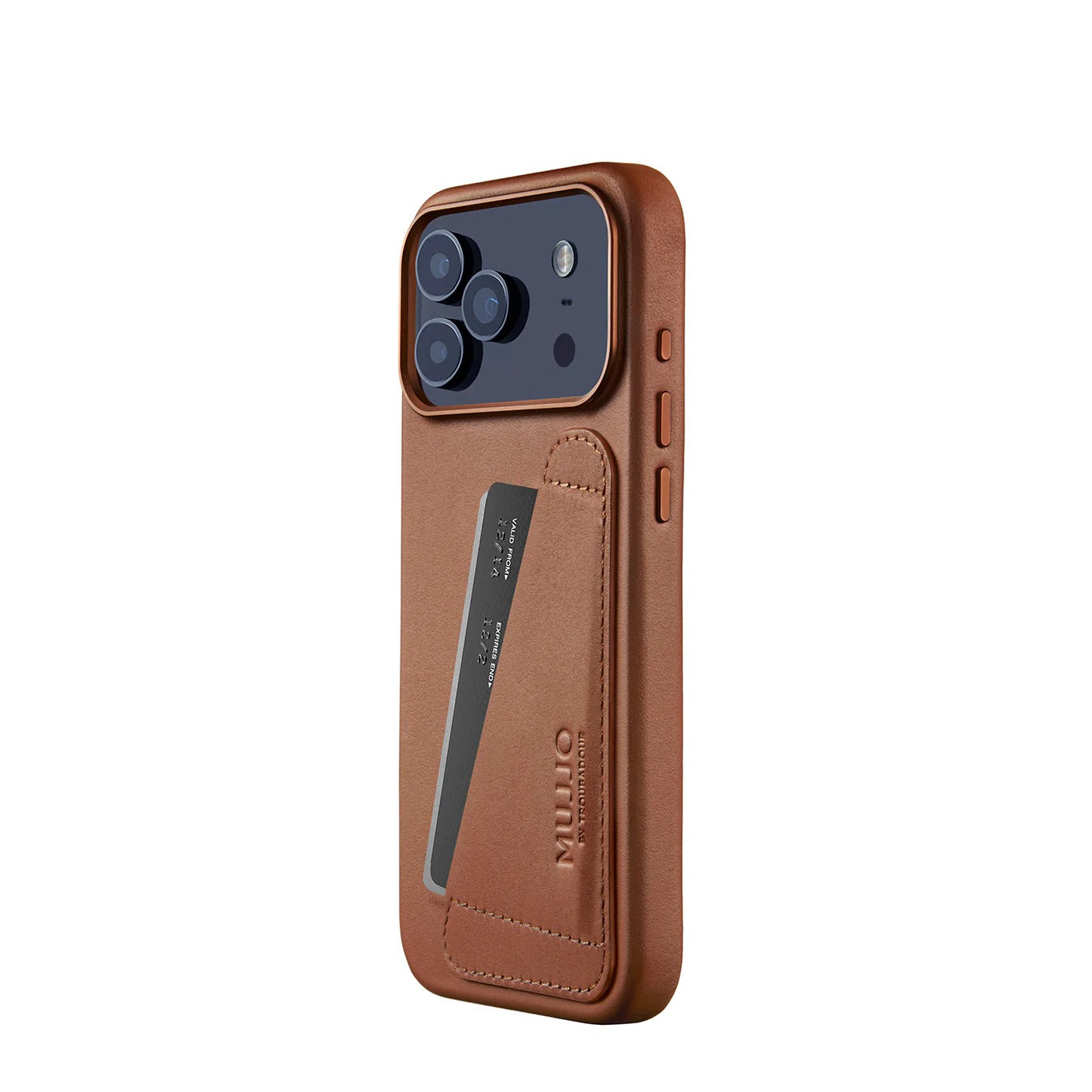 Mujjo - Wallet Leather Case for iPhone 17 Pro / Pro Max