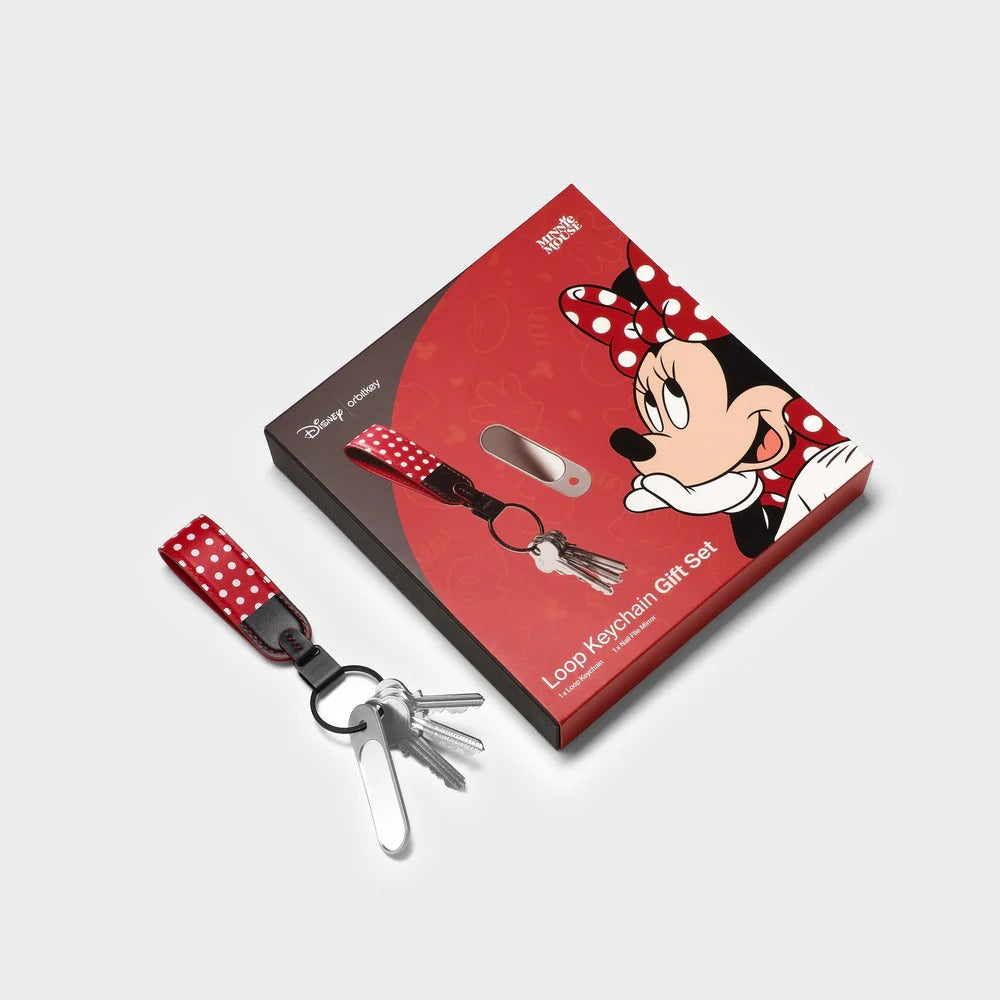 Orbitkey X Disney - Minnie Mouse Loop Keychain + Nail File & Mirror Kit