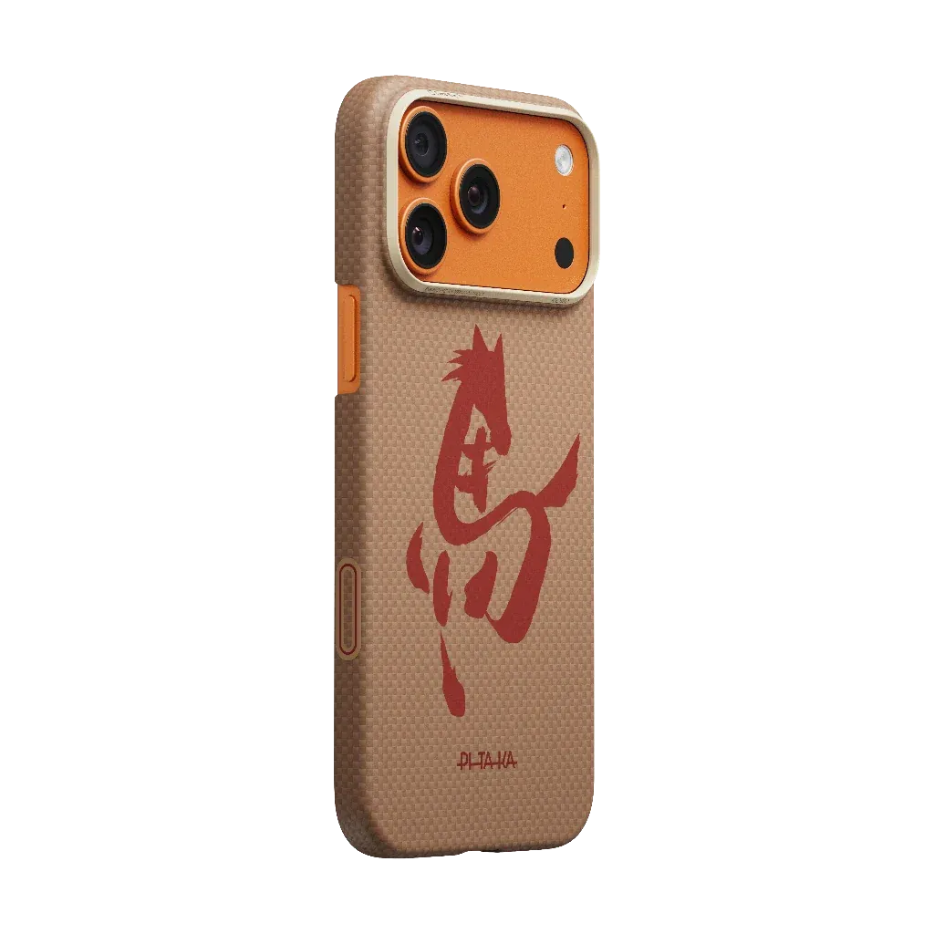 PITAKA - Ink Horse Painting Edge Case Gold & Jade