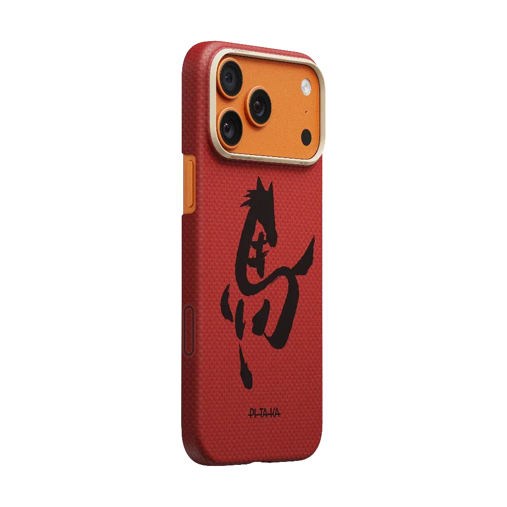 PITAKA - Ink Horse Painting Edge Case Cinnabar