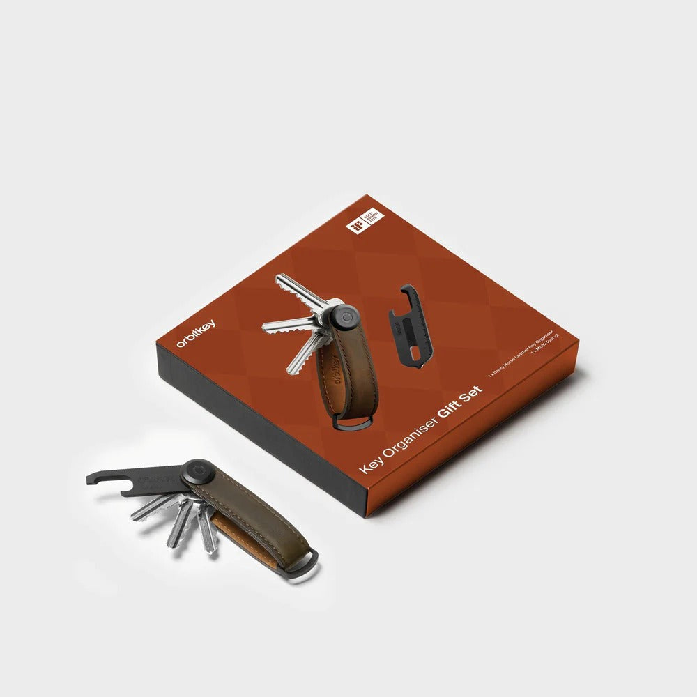 Orbitkey - Key Organizer Crazy Horse + Multi-Tool v2 Set