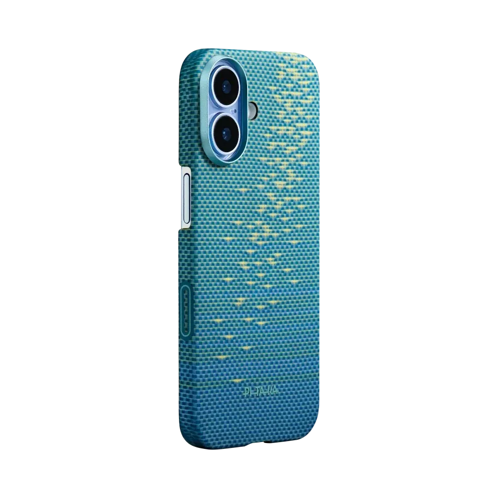 PITAKA - Glints of Gold Edge Case Lucid Blue