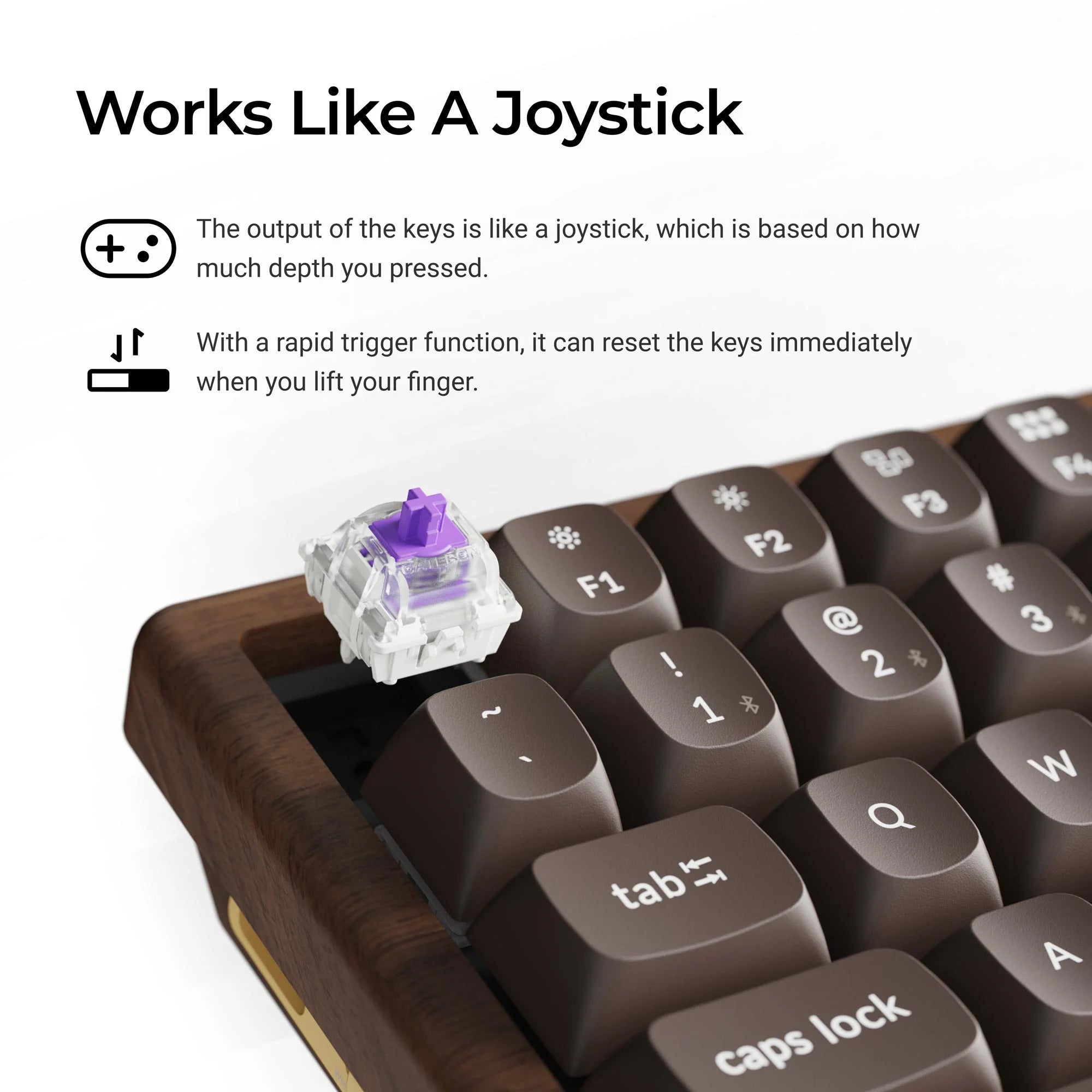 Keychron - K2 HE Wireless Magnetic Switch Custom Keyboard All-Wood Special Edition