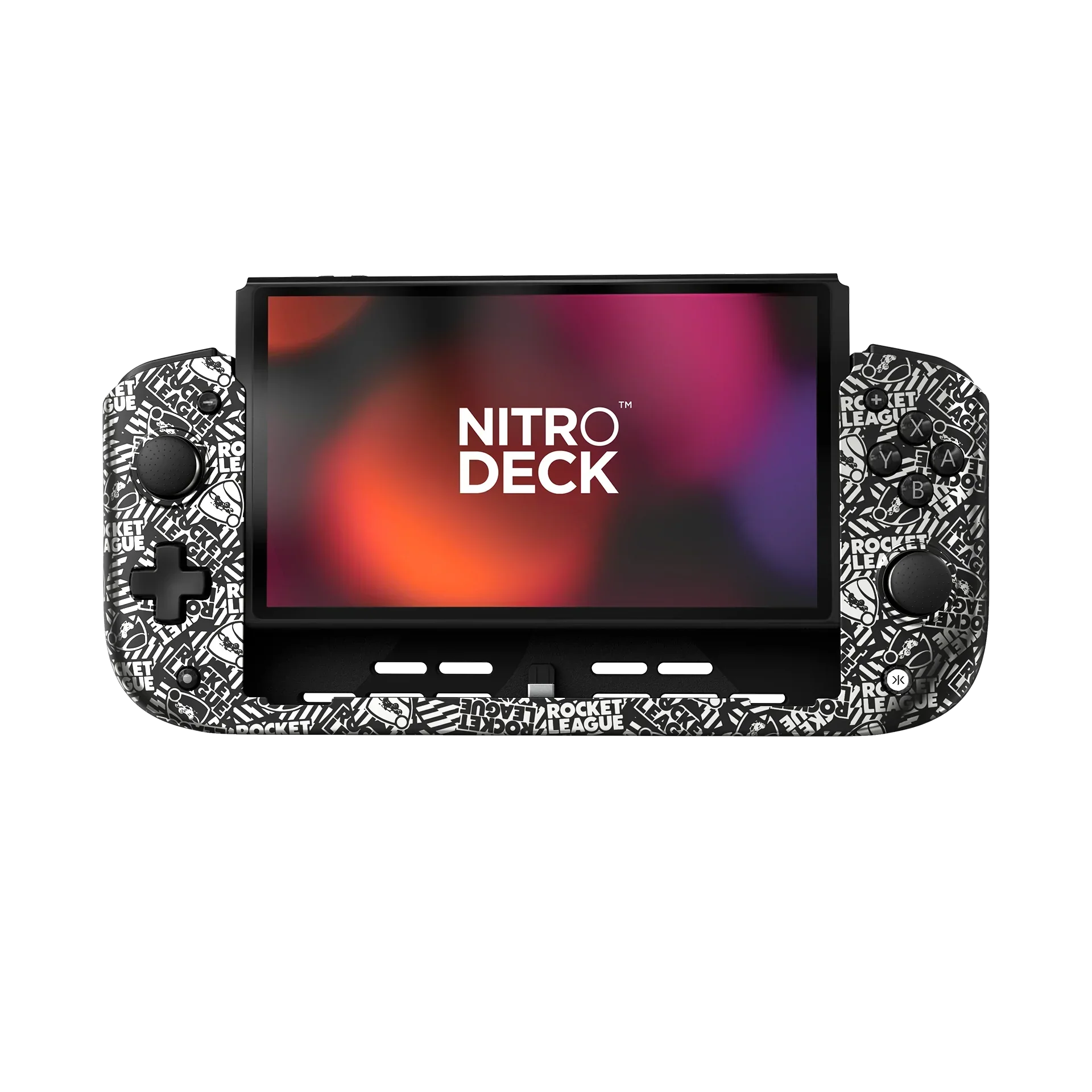 Nitro Deck z motywem Rocket League, konsola przenośna z ekranem i przyciskami