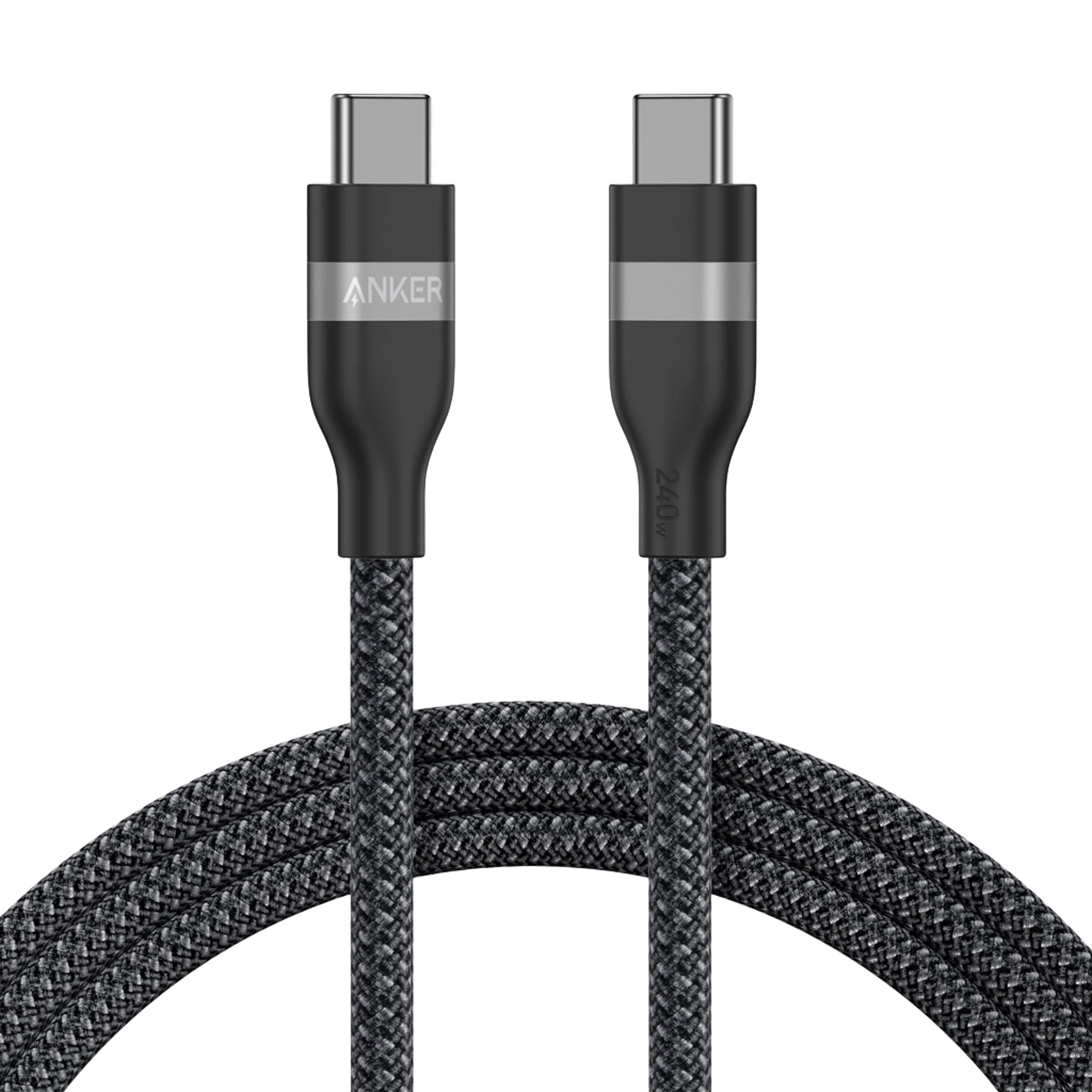 Anker - USB-C to USB-C Cable (240W, Upcycled-Braided)