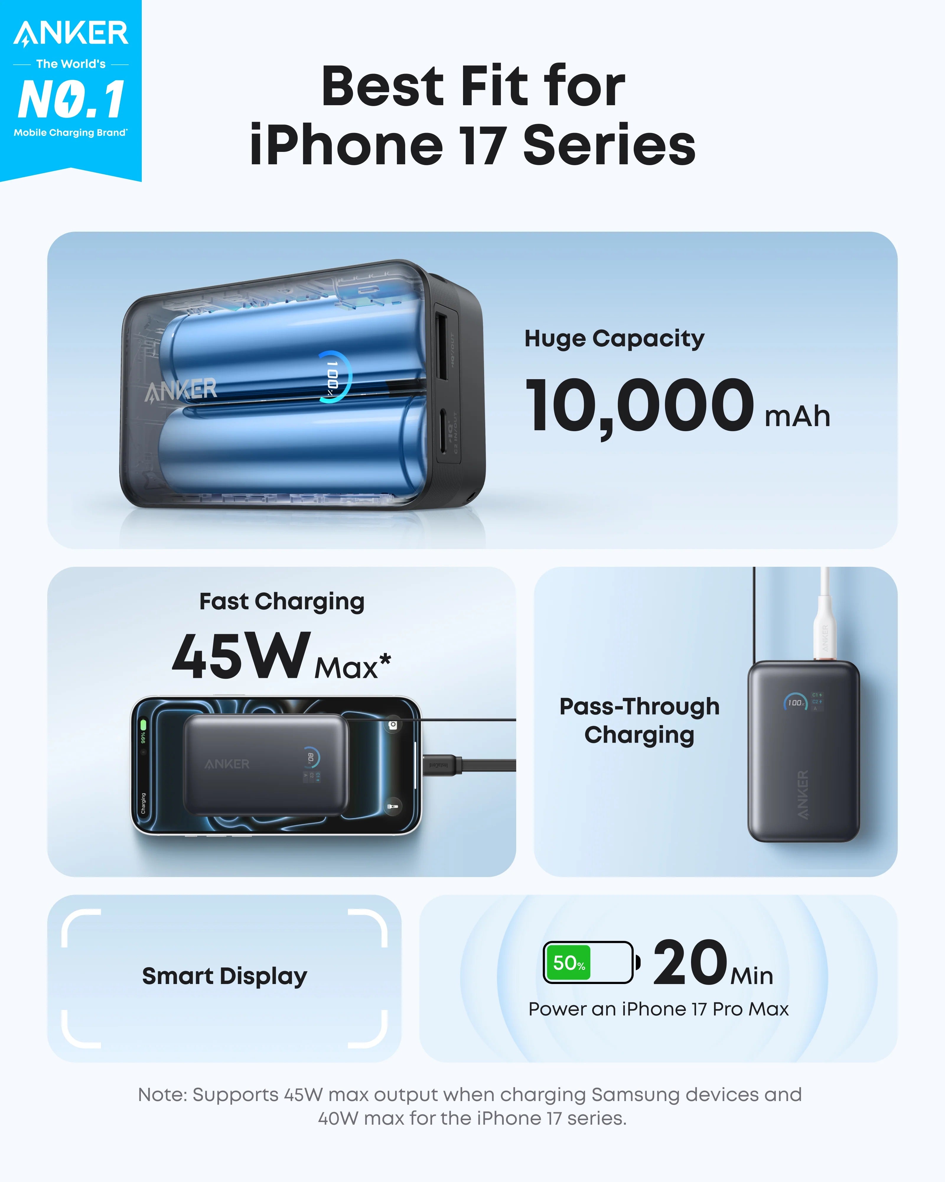 Anker - Nano Power Bank (10K, 45W)
