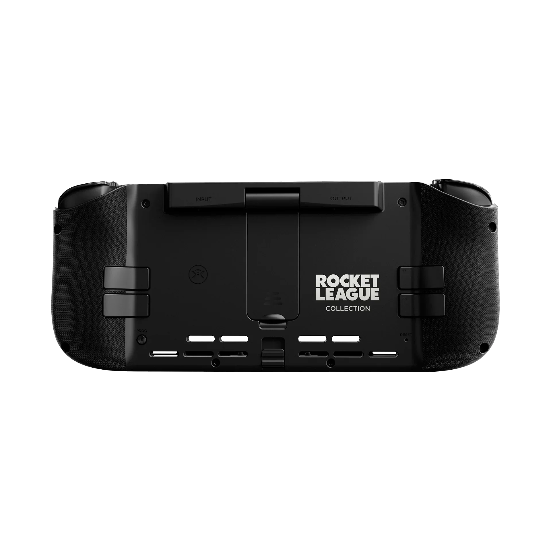 Czarny kontroler Rocket League Collection z portami INPUT i OUTPUT, idealny do gier i biura