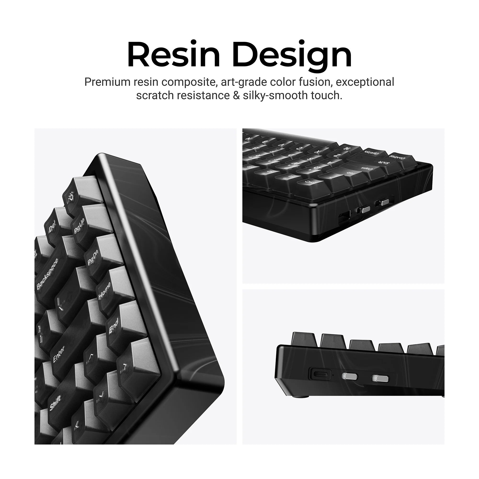 Keychron - K2 HE Wireless Magnetic Switch Custom Keyboard Resin Edition