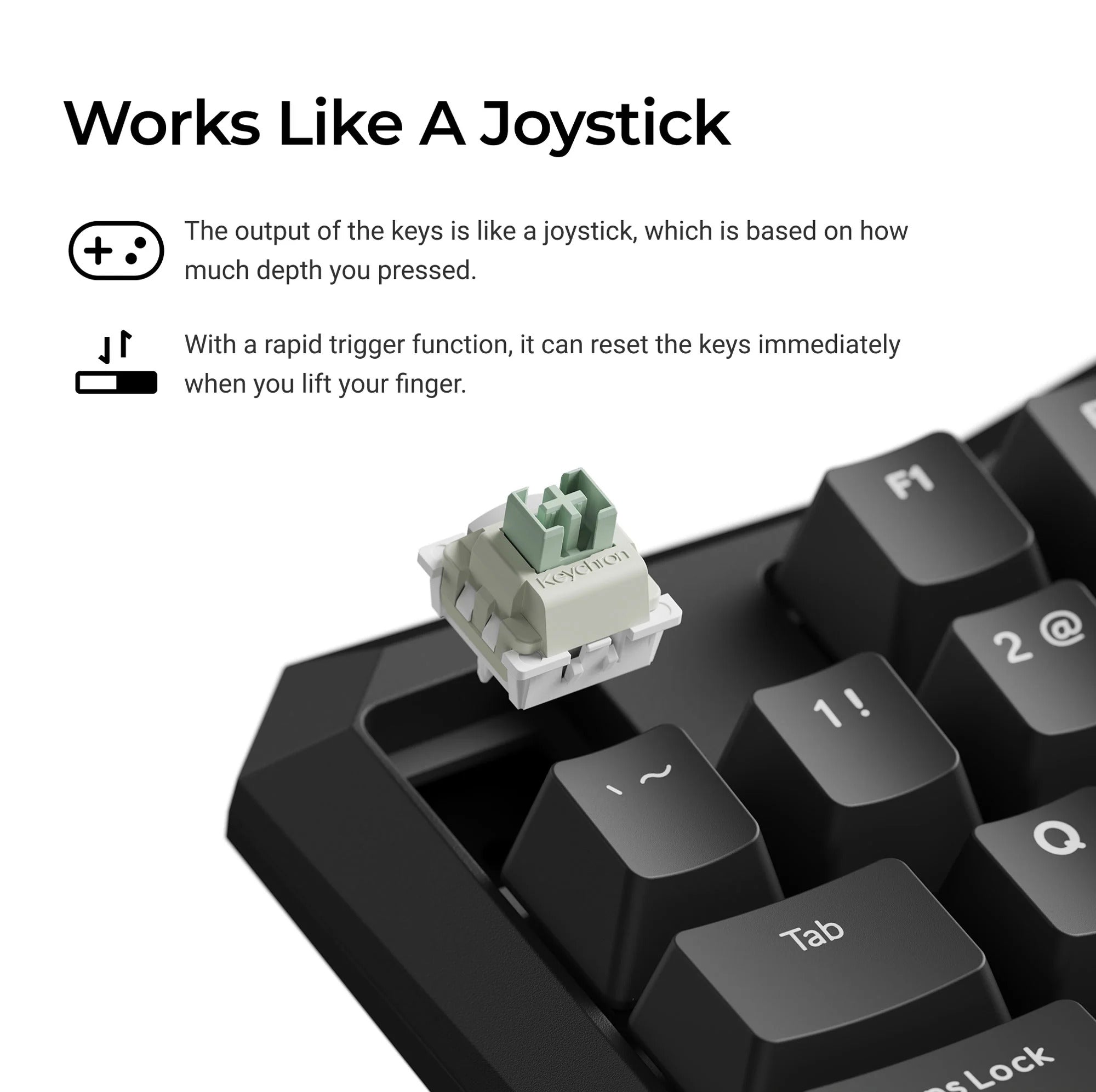 Keychron - C0 HE One Handed Magnetic Switch Gaming Keyboard