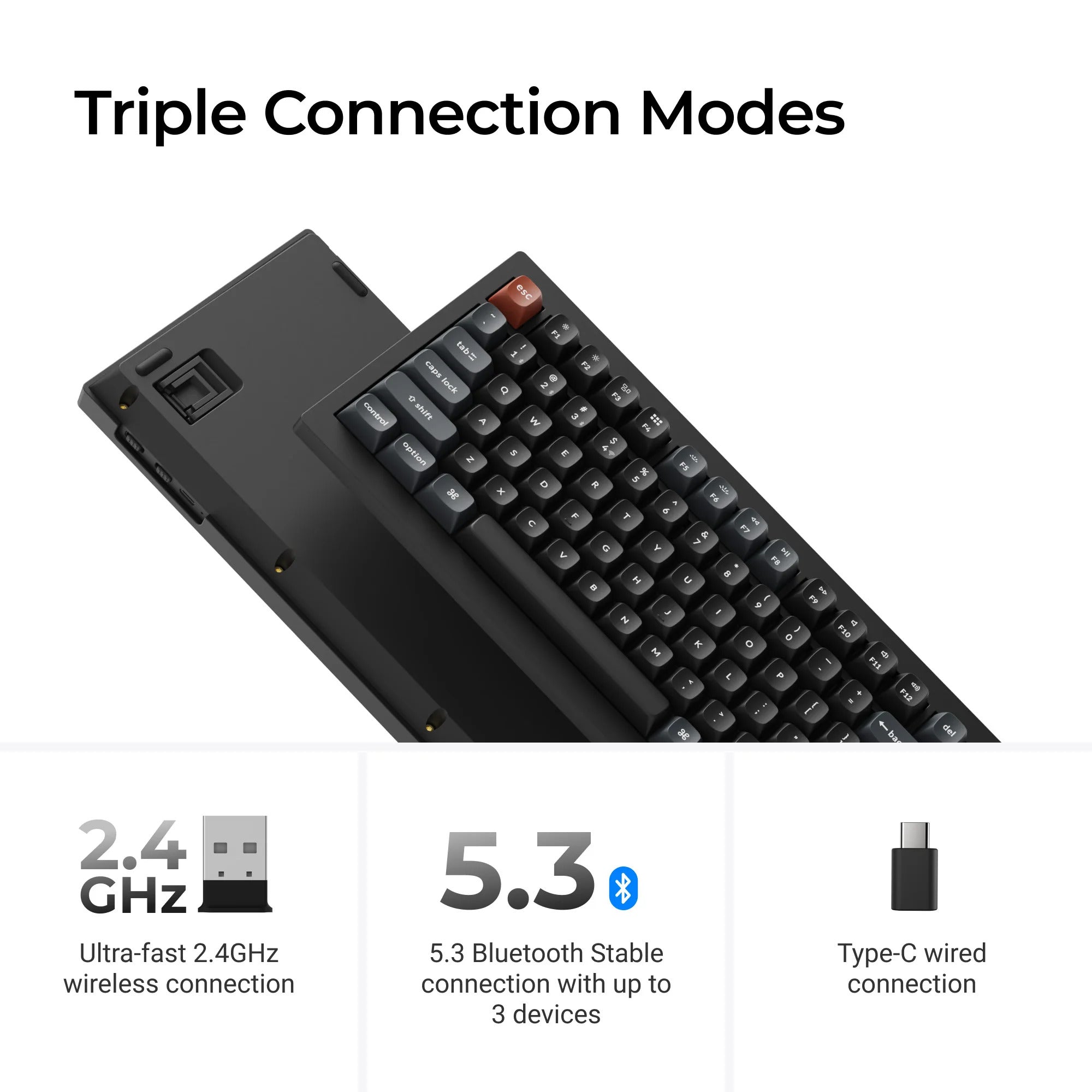 Keychron - V5 Ultra 8K Wireless Custom Mechanical Keyboard