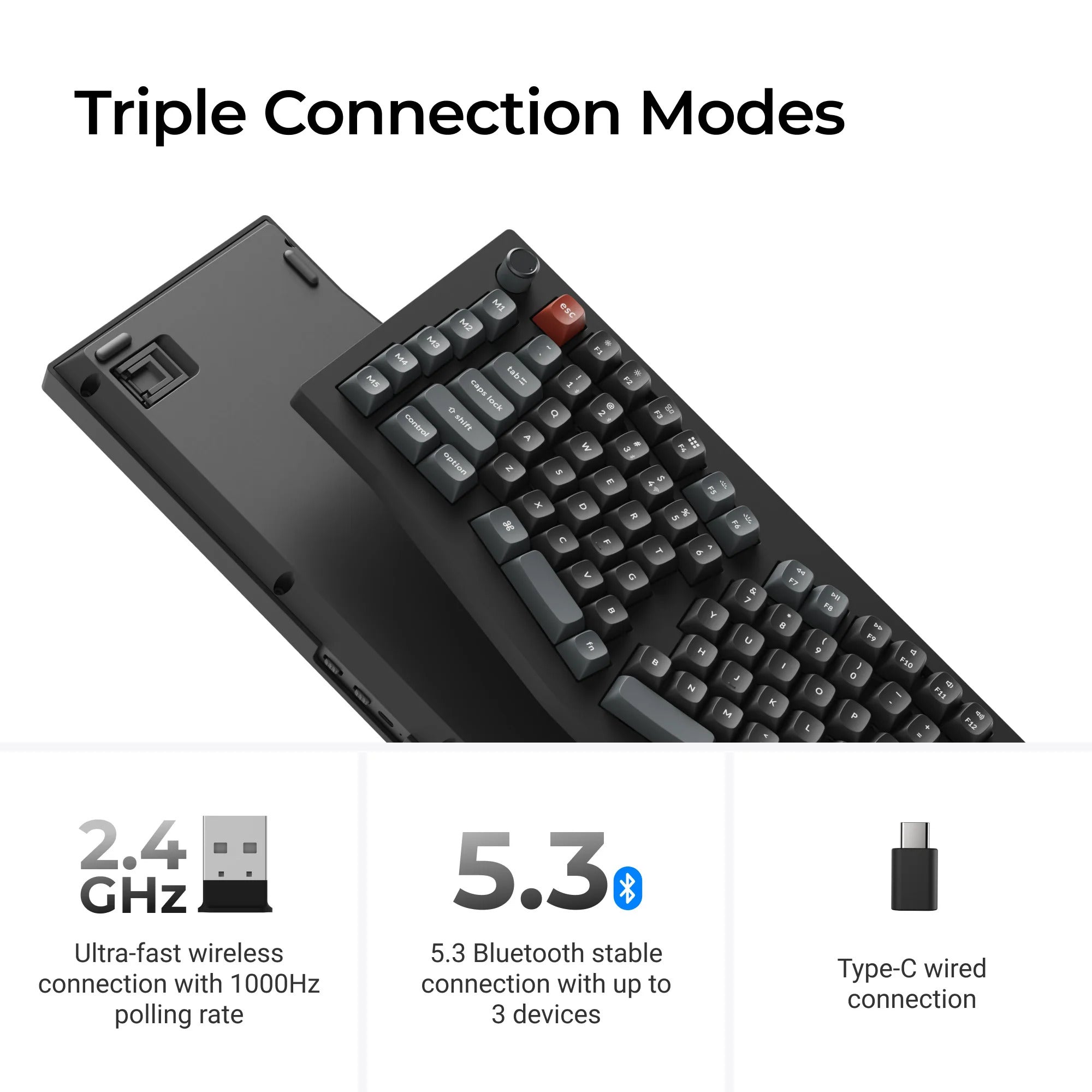 Keychron - V10 Ultra 8K Wireless Custom Mechanical Keyboard