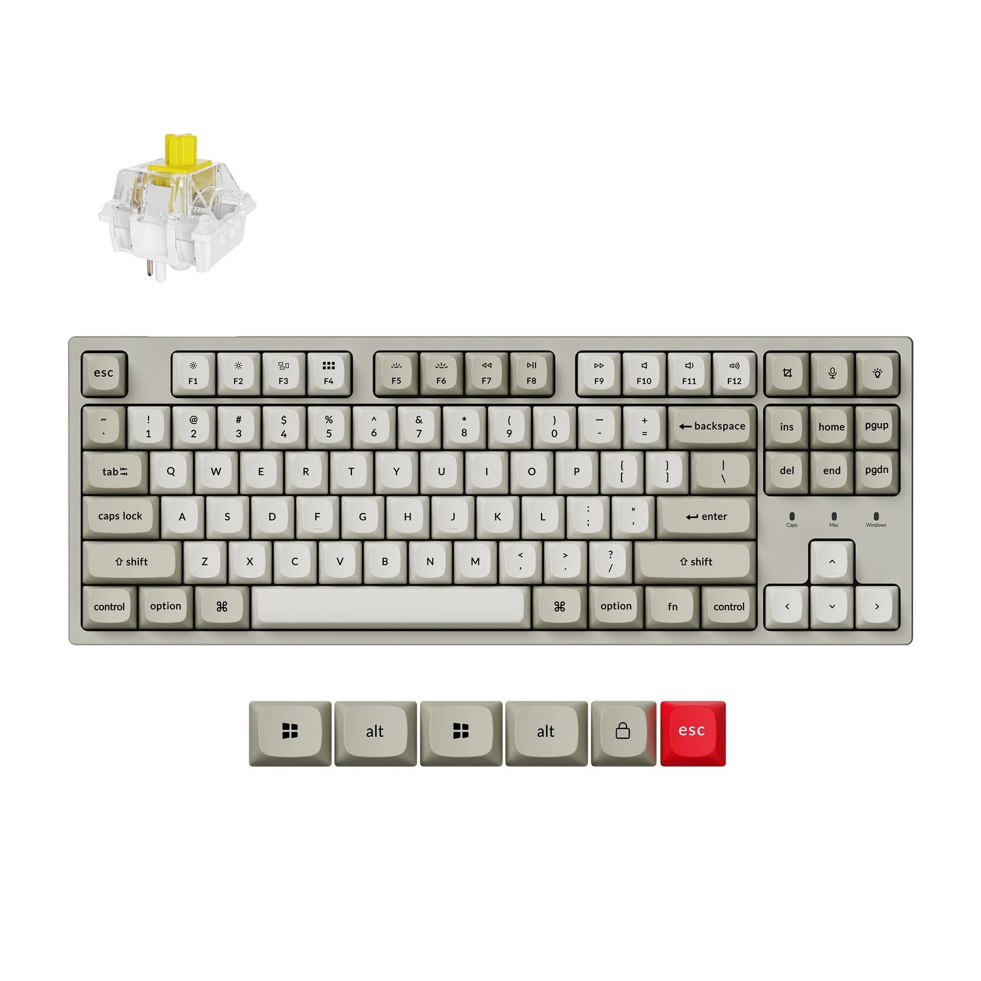 Keychron - C1 Pro 8K QMK Wired Custom Mechanical Keyboard