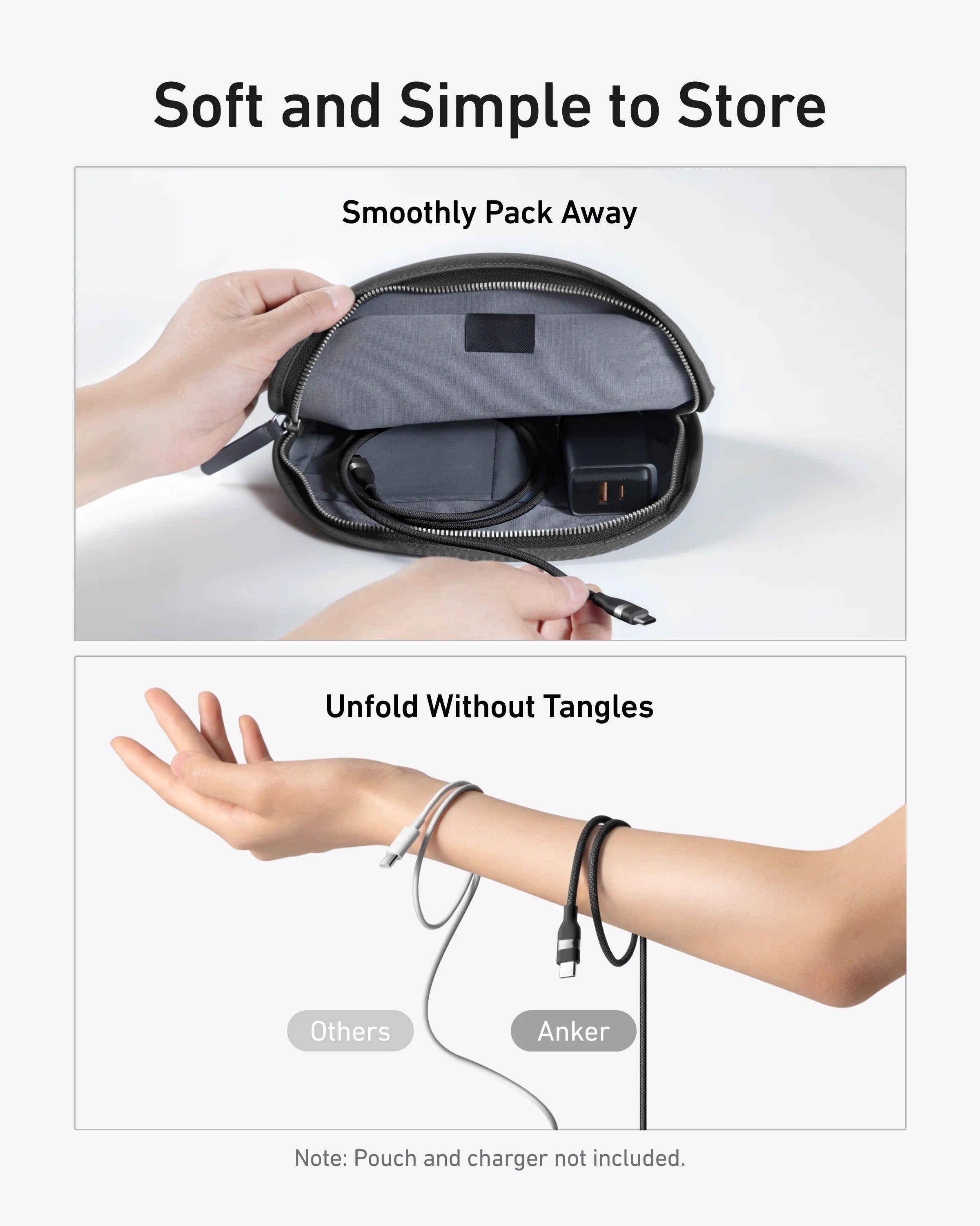 Anker - USB-C to USB-C Cable (240W, Upcycled-Braided)