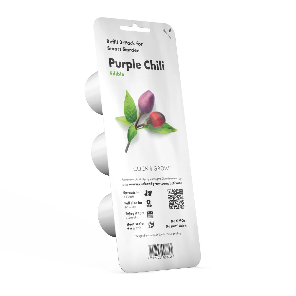Click & Grow - Smart Garden Refill - Purple Chili Pepper