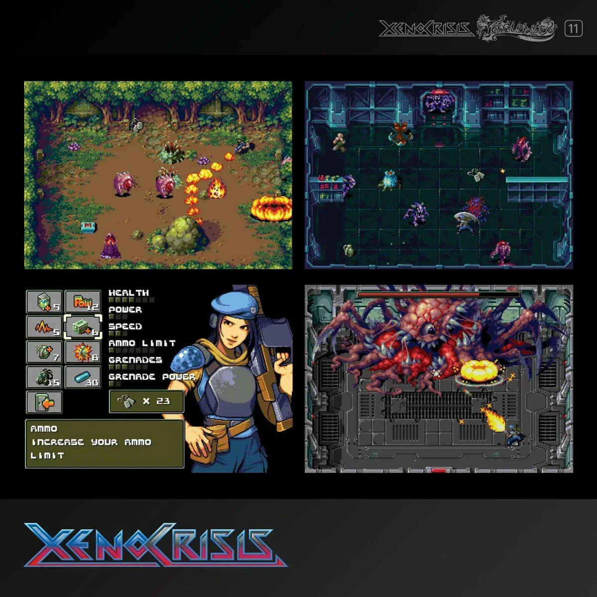 XenoCrisis – retro gra akcji z pixel art, bitwami i postaciami w stylu 16-bitowym